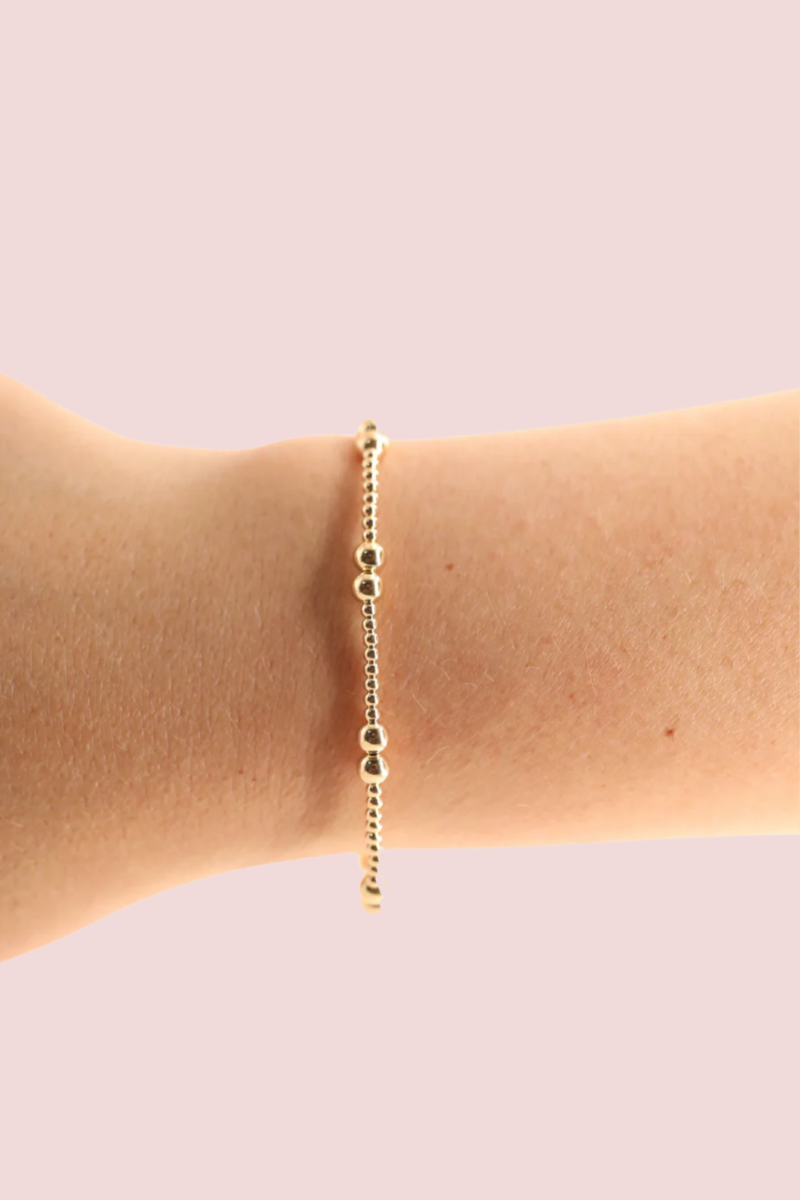 Leah Gold Beaded Bracelet- S/M、mySite、hinf8tx79