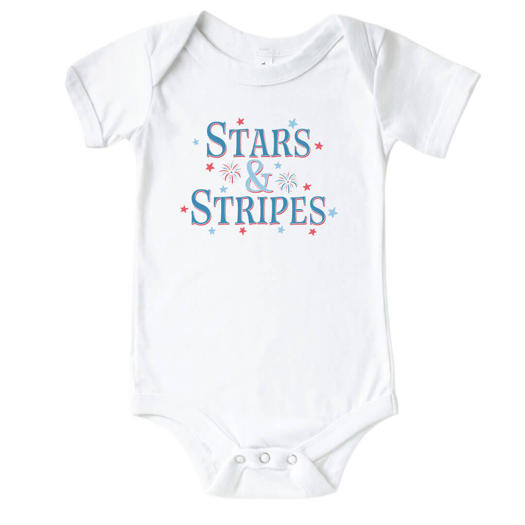  Stars & Stripes Graphic Bodysuit | White、mySite、layawaytickets