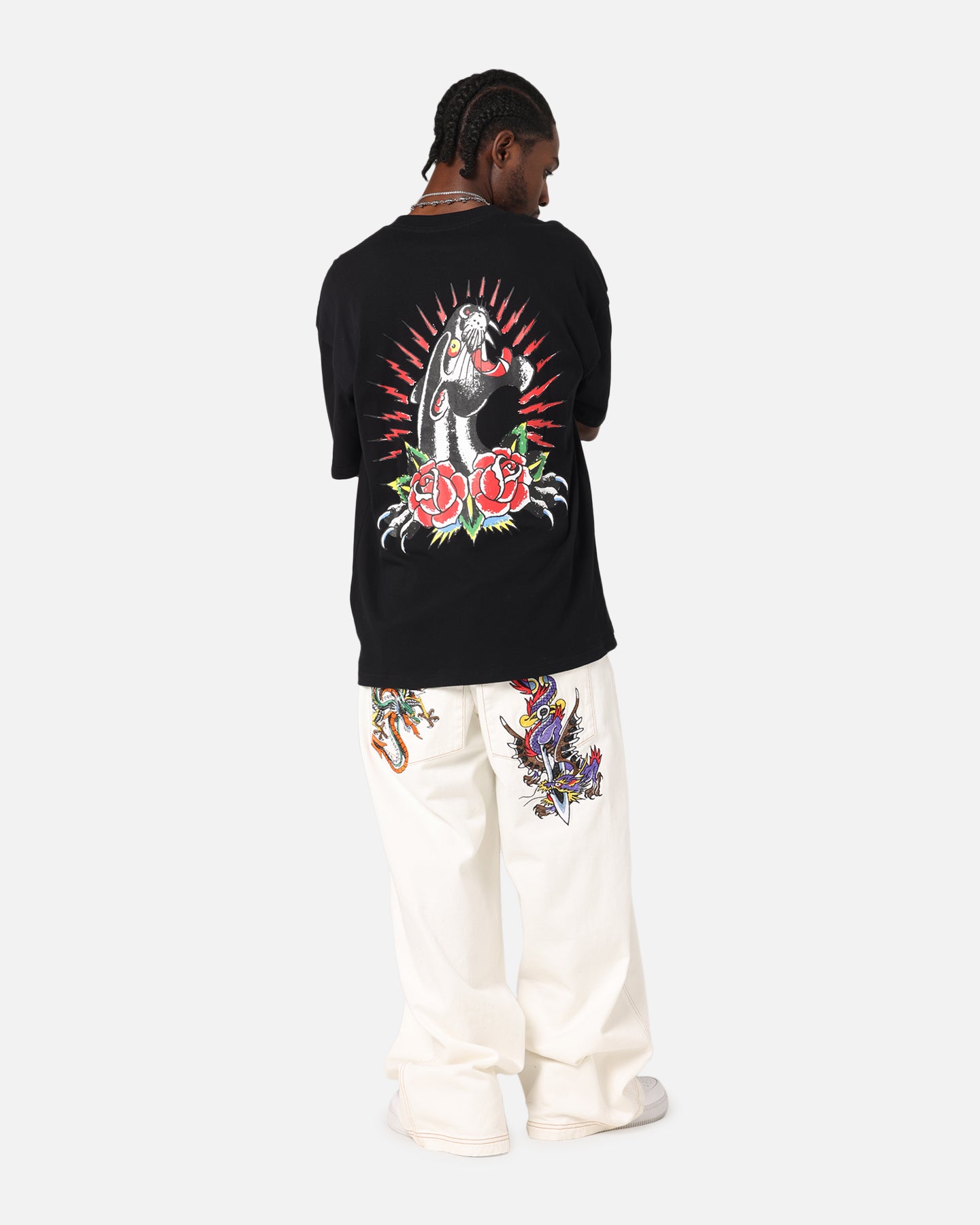 Ed Hardy Panther Ray T-Shirt Black、mySite、zt4zffjzw