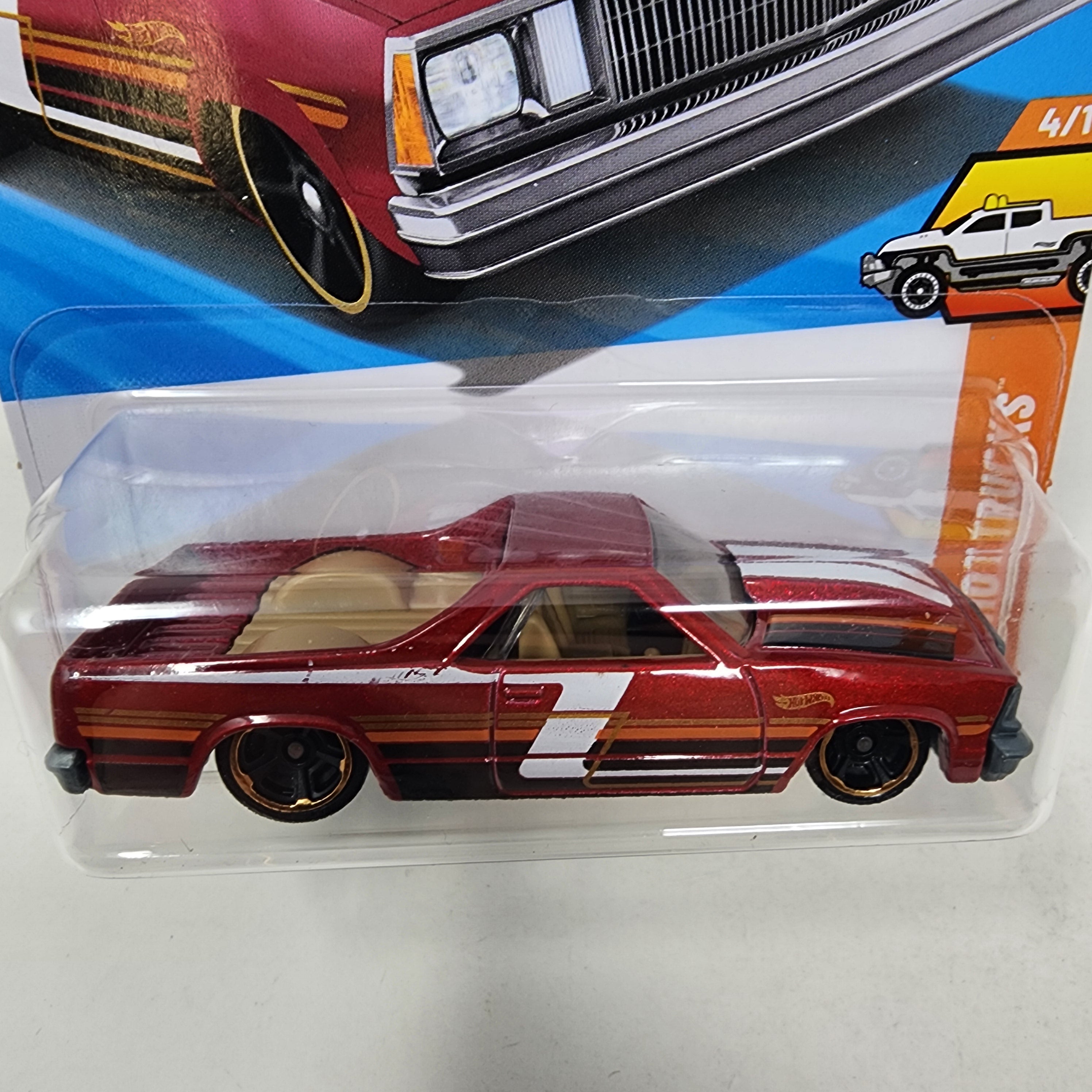 '80 El Camino #43 * Red * 2025 Hot Wheels Case B * LONG Card、mySite、hgirdovlk