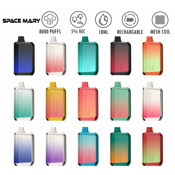 Space Mary SM8000 Puffs Recharge Vape 18mL、mySite、zt4zffjzw