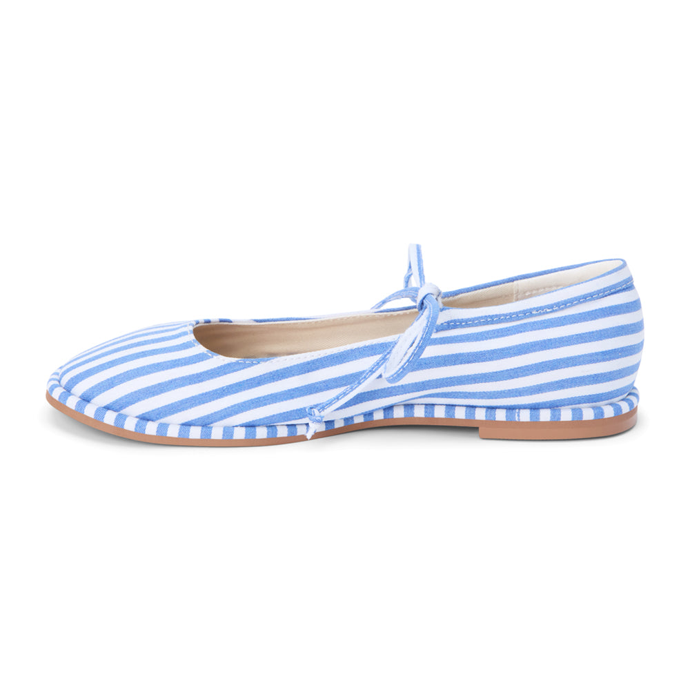 Gerry Striped Mary Jane Ballet Flats、mySite、gtrtttuynbv