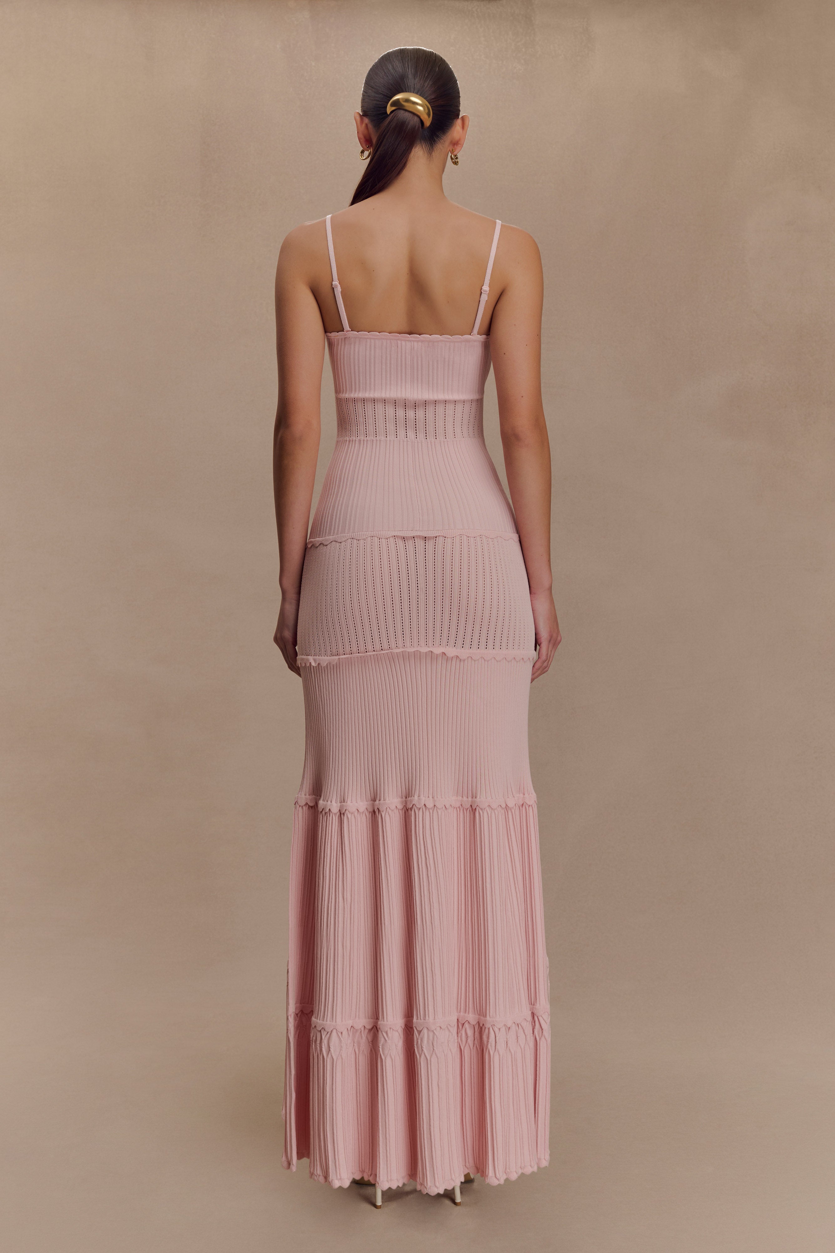 Finley Pointelle Knit Maxi Dress - Baby Pink、mySite、solidvoid