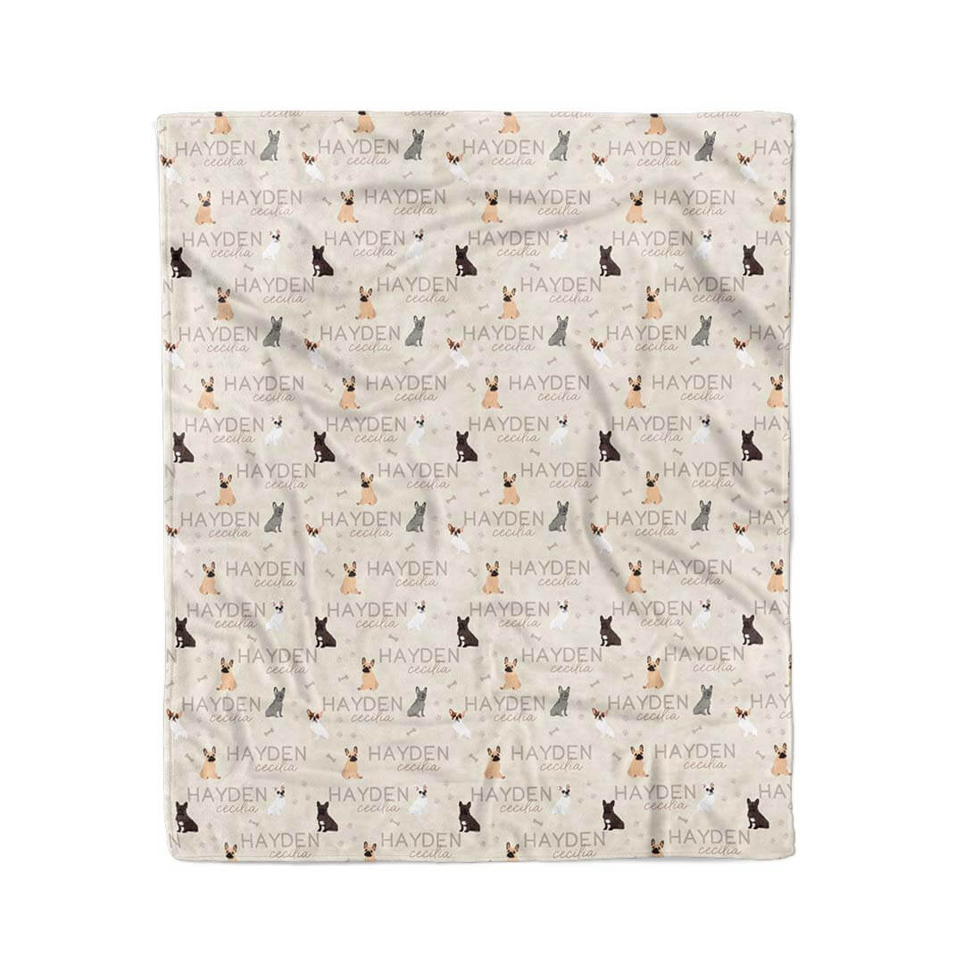  Personalized Kids Blanket | French Bulldog、mySite、layawaytickets