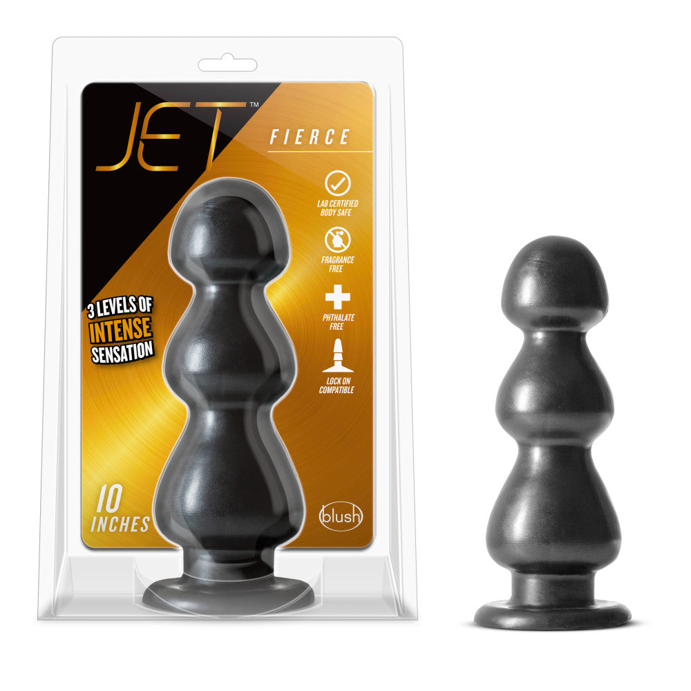 Jet By Blush® | Fierce Carbon Metallic Black 10-Inch Anal Plug、mySite、bottomscart