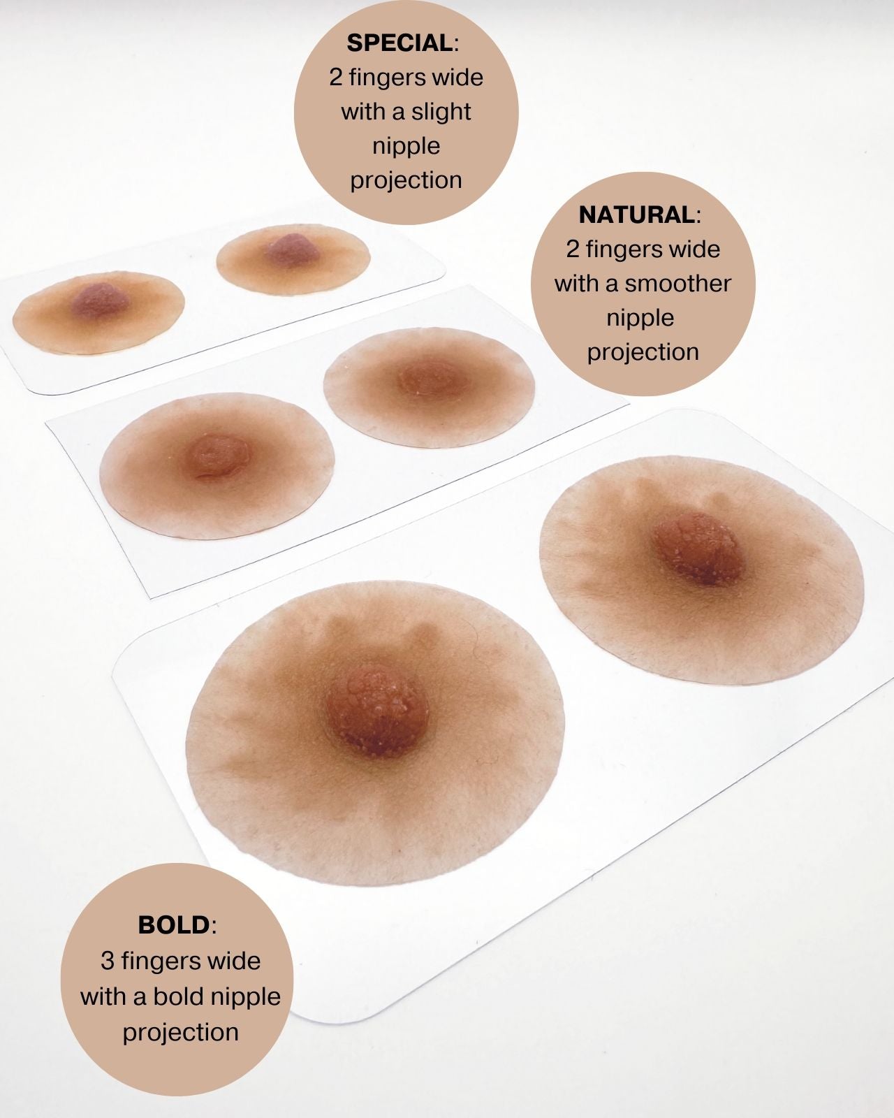 Pink Perfect Prosthetic Nipples in Tan、mySite、bengalsvssteelers