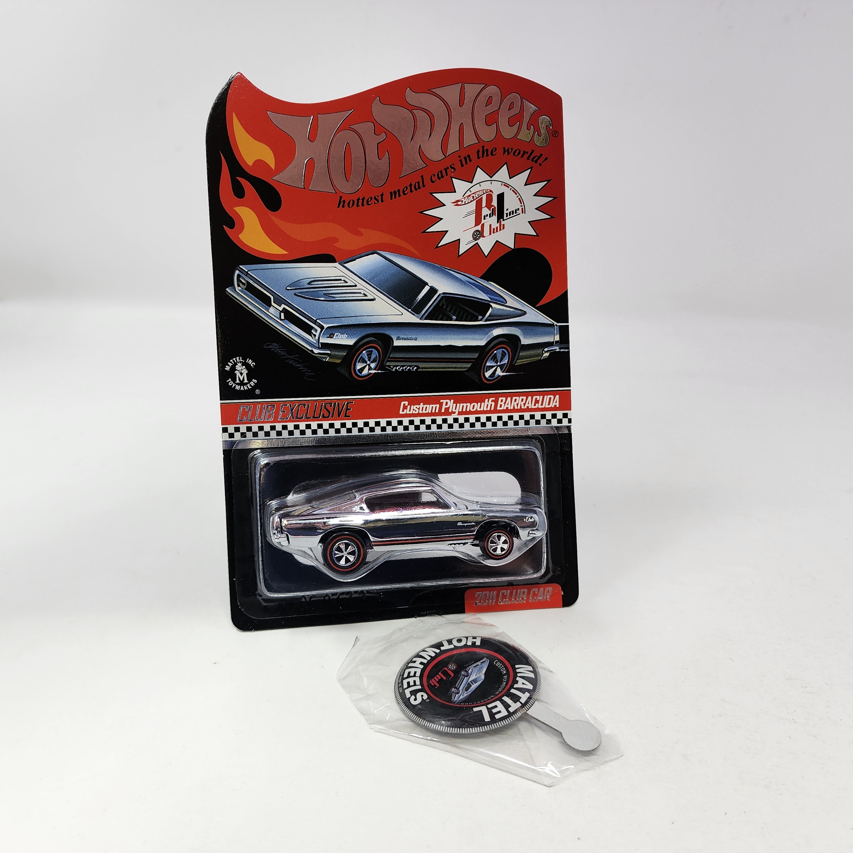 Custom Plymouth Barracuda Chrome * Hot Wheels Red Line Club RLC Exclusive、mySite、hgirdovlk