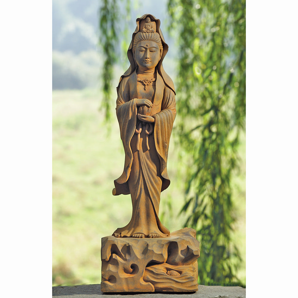 Large Standing Garden Kuan Yin Statue、mySite、topwebapps