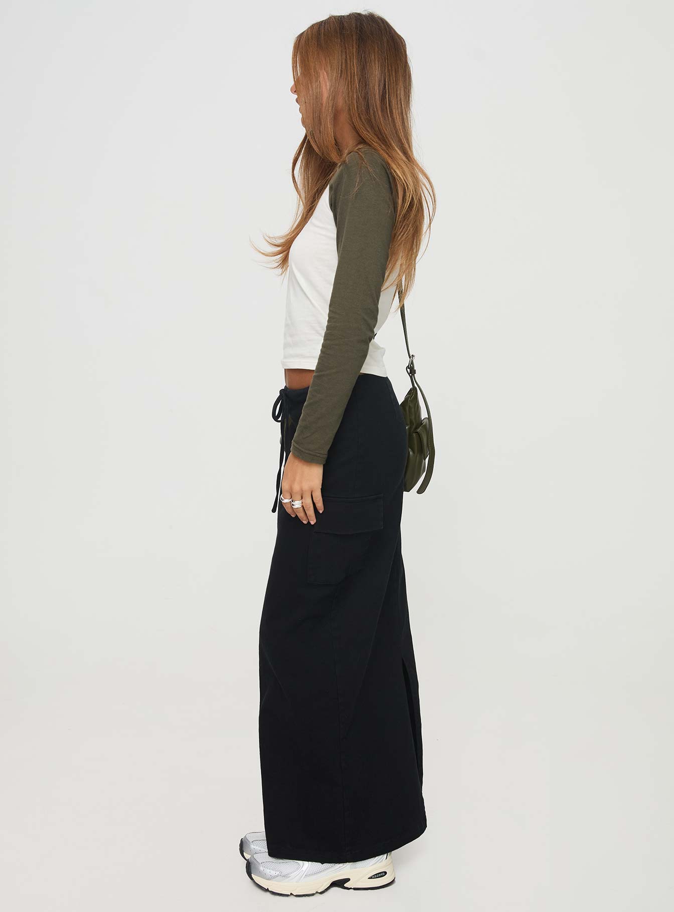 My Girl Maxi Skirt Black、mySite、solidvoid