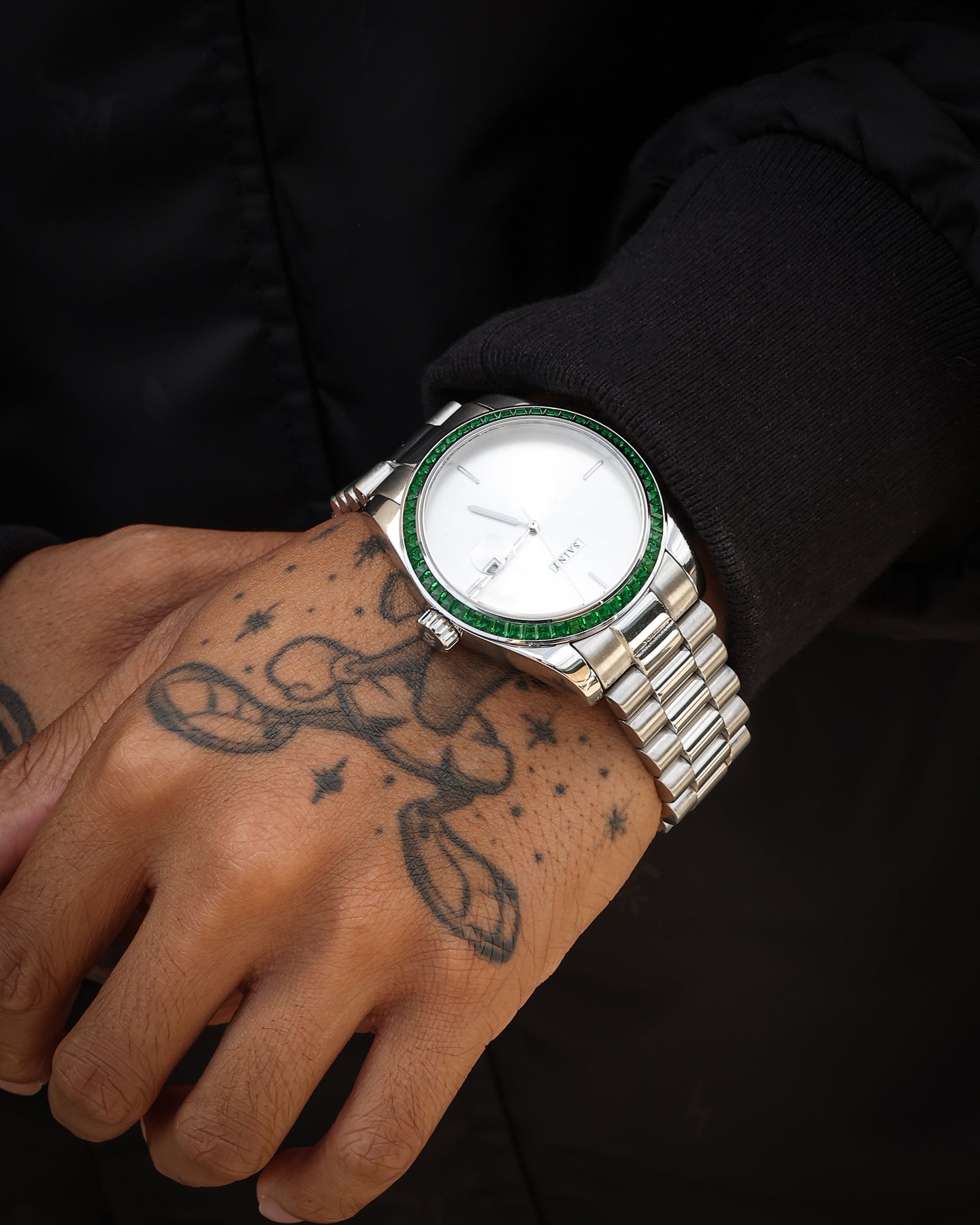Saint Morta De Couler Watch Silver/Green、mySite、zt4zffjzw