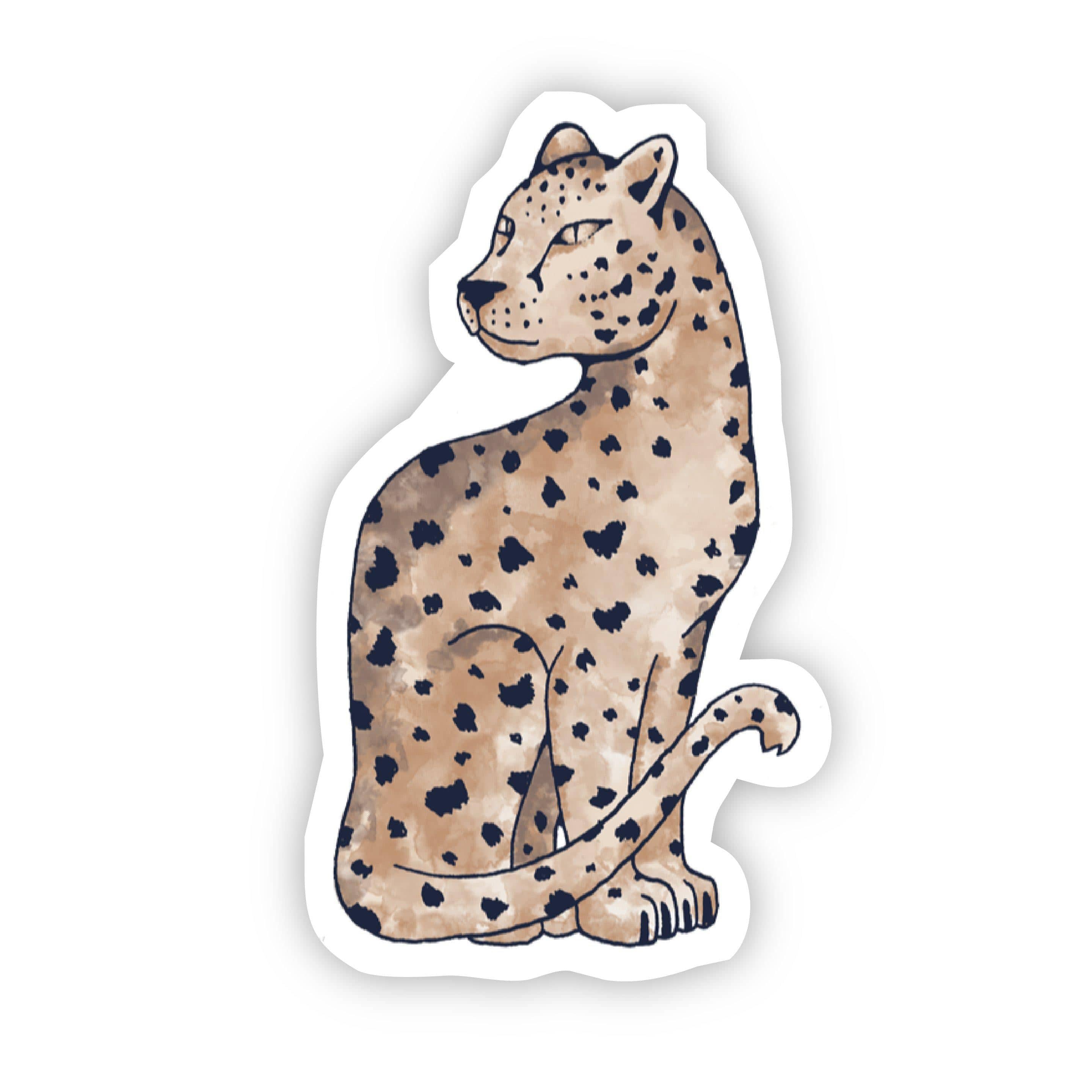  Leopard Watercolor Sticker、mySite、ghnorth