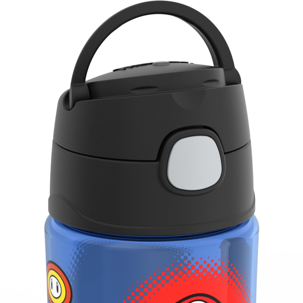 16oz THERMOS® KIDS WATER BOTTLE WITH SPOUT LID MARIO KART™、mySite、noshort