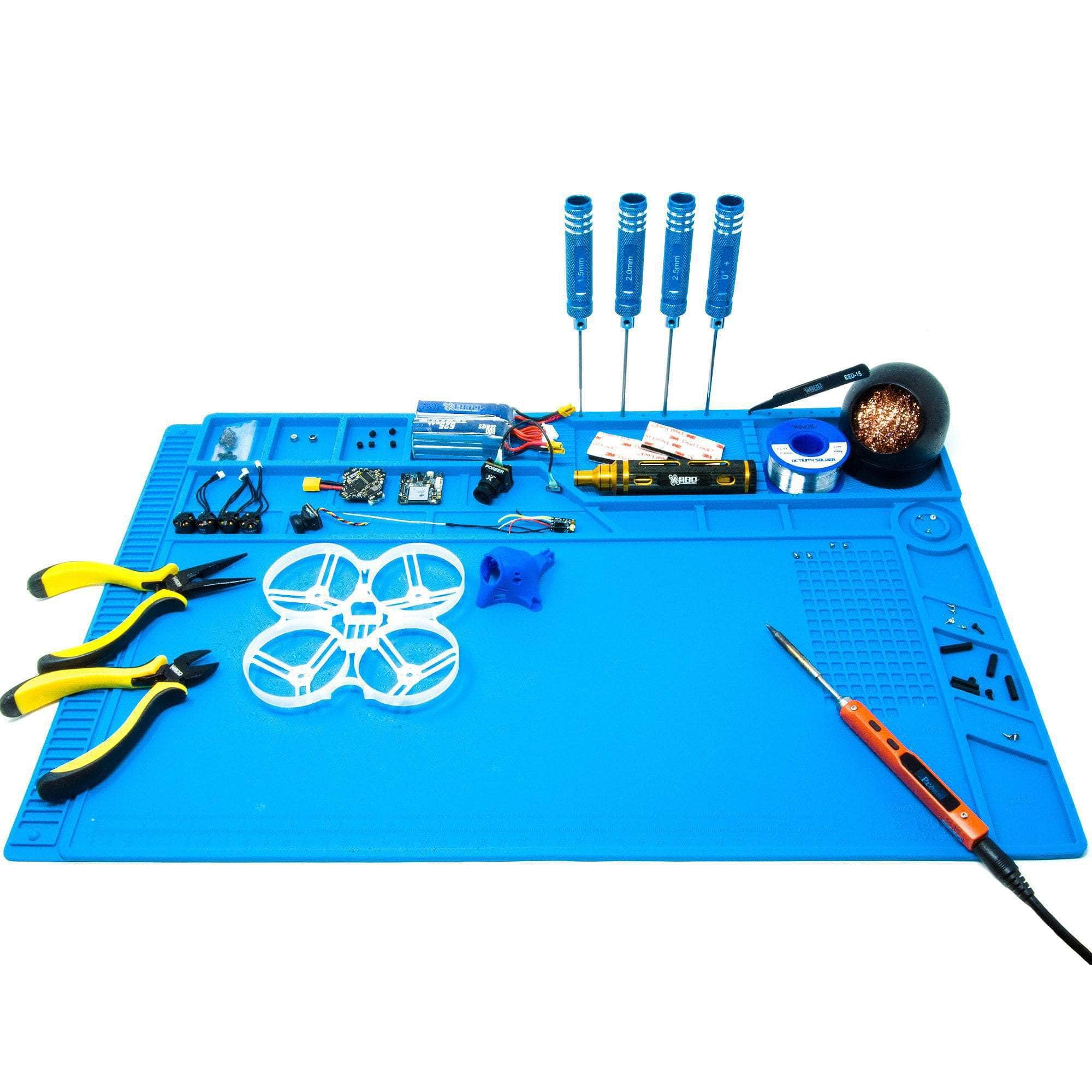  S-180A1 Large Heat Resistant Silicone Soldering Work Mat w/ Magnets、mySite、merchandisen