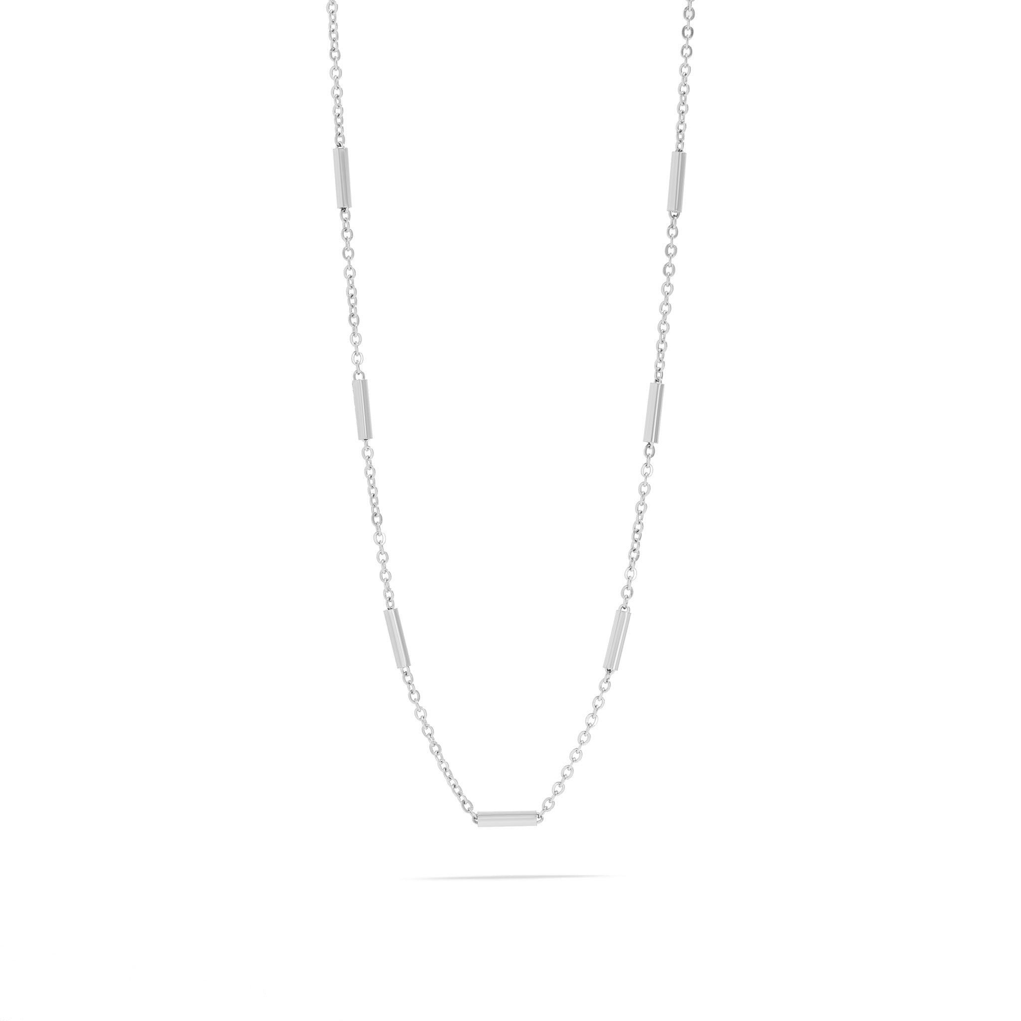 18K Gold PVD Stainless Steel Satellite Bar Chain Necklace / CHN0098、mySite、dreamappss