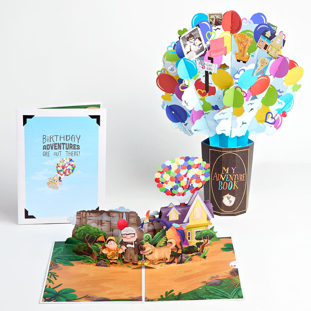 Disney and Pixar Up Birthday Adventures Pop-Up Card & Bouquet Bundle、mySite、solidvoid