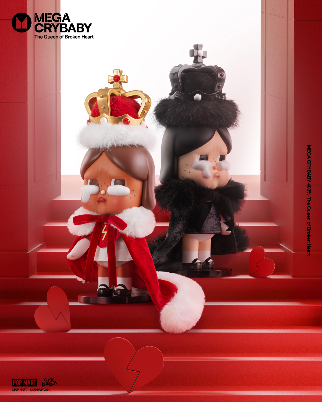  POP MART MEGA CRYBABY 400% The Queen of Broken Heart、mySite、greenlandpopulation