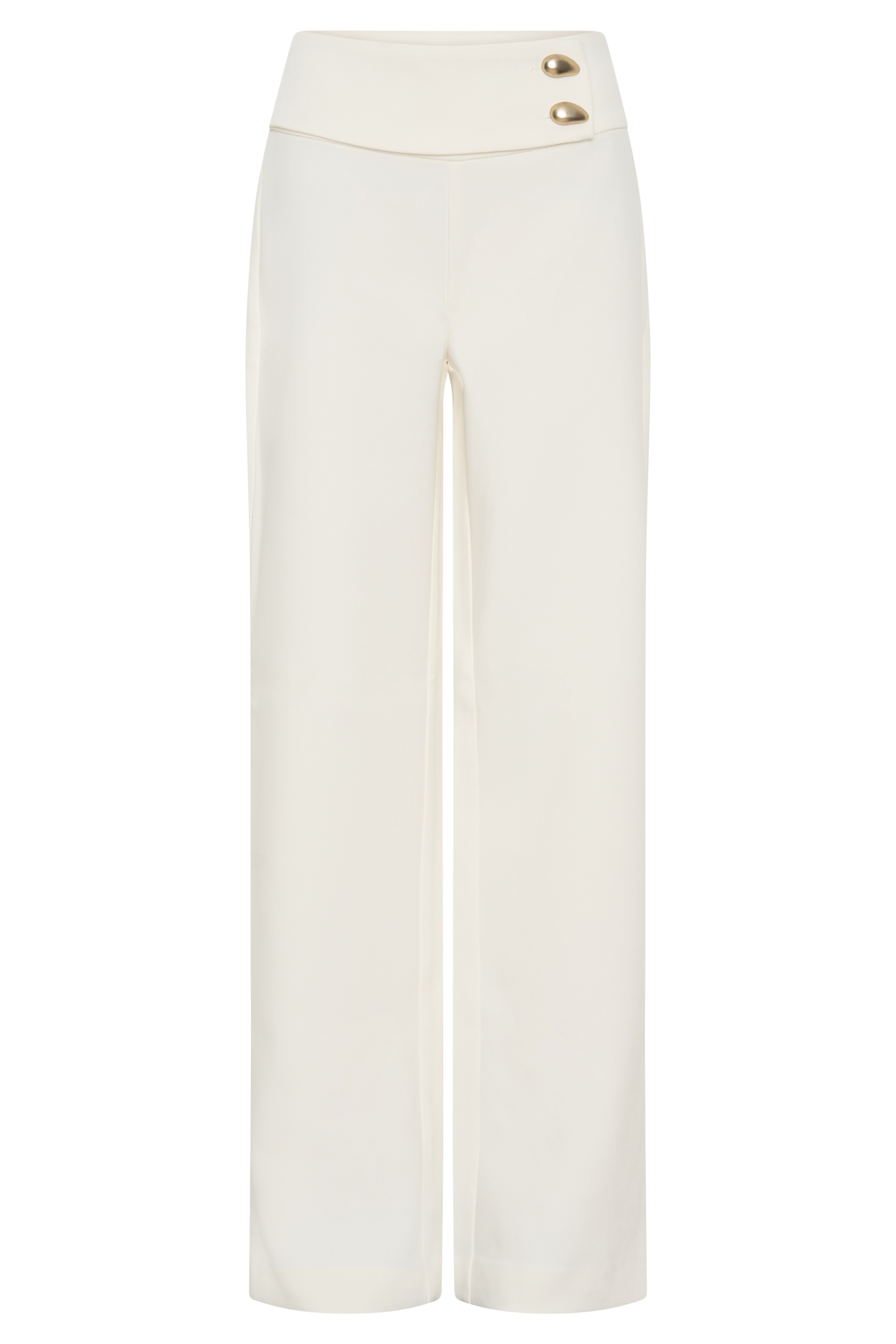 Lindie Straight Leg Suiting Pants - Ivory、mySite、solidvoid