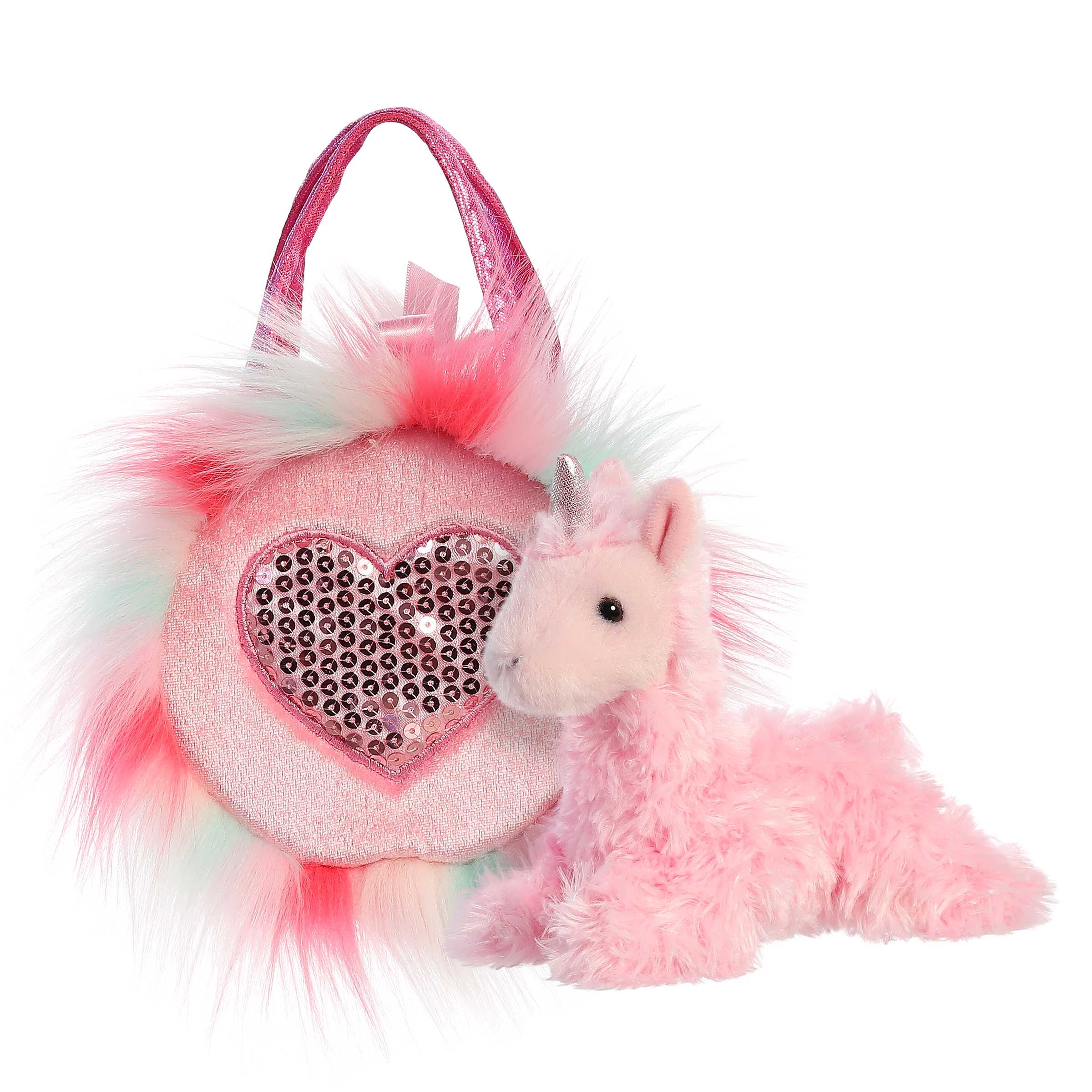 Aurora® - Fancy Pals™ - 5.5 Sparkle Heart Pink™ Llamacorn、mySite、g9winljtr