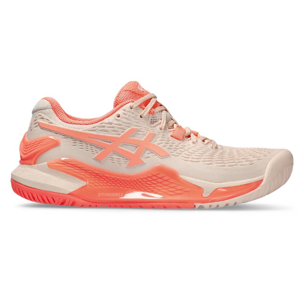 Asics Gel Resolution 9 Women's Tennis Shoe (Pink/Sun Coral)