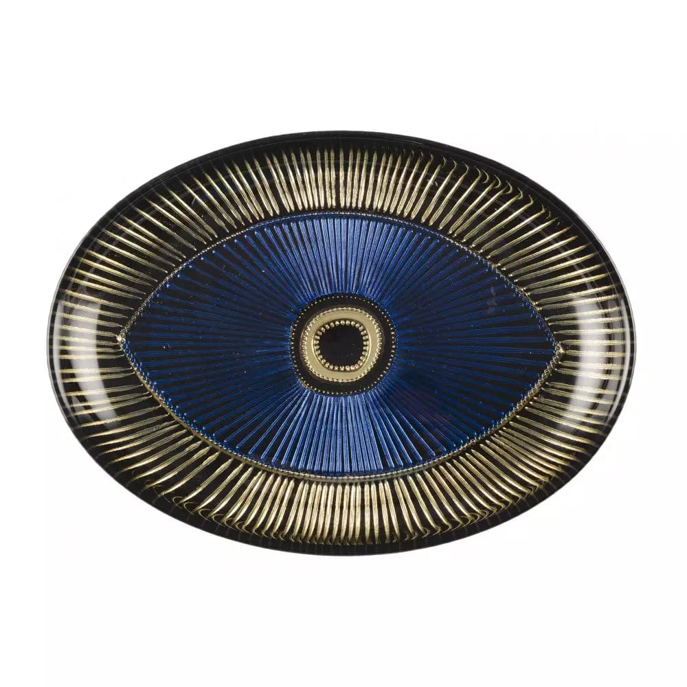 Evil Eye Oval Dish - Dark Blue、mySite、topwebapps