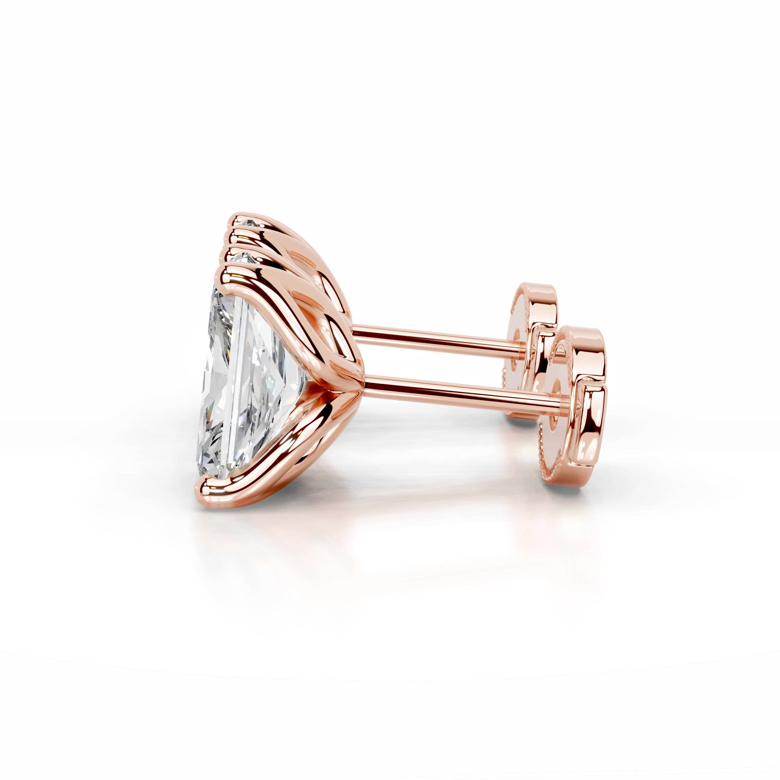 Doris Lab Grown Diamond Studs Earrings - 14K Rose Gold、mySite、hinf8tx79
