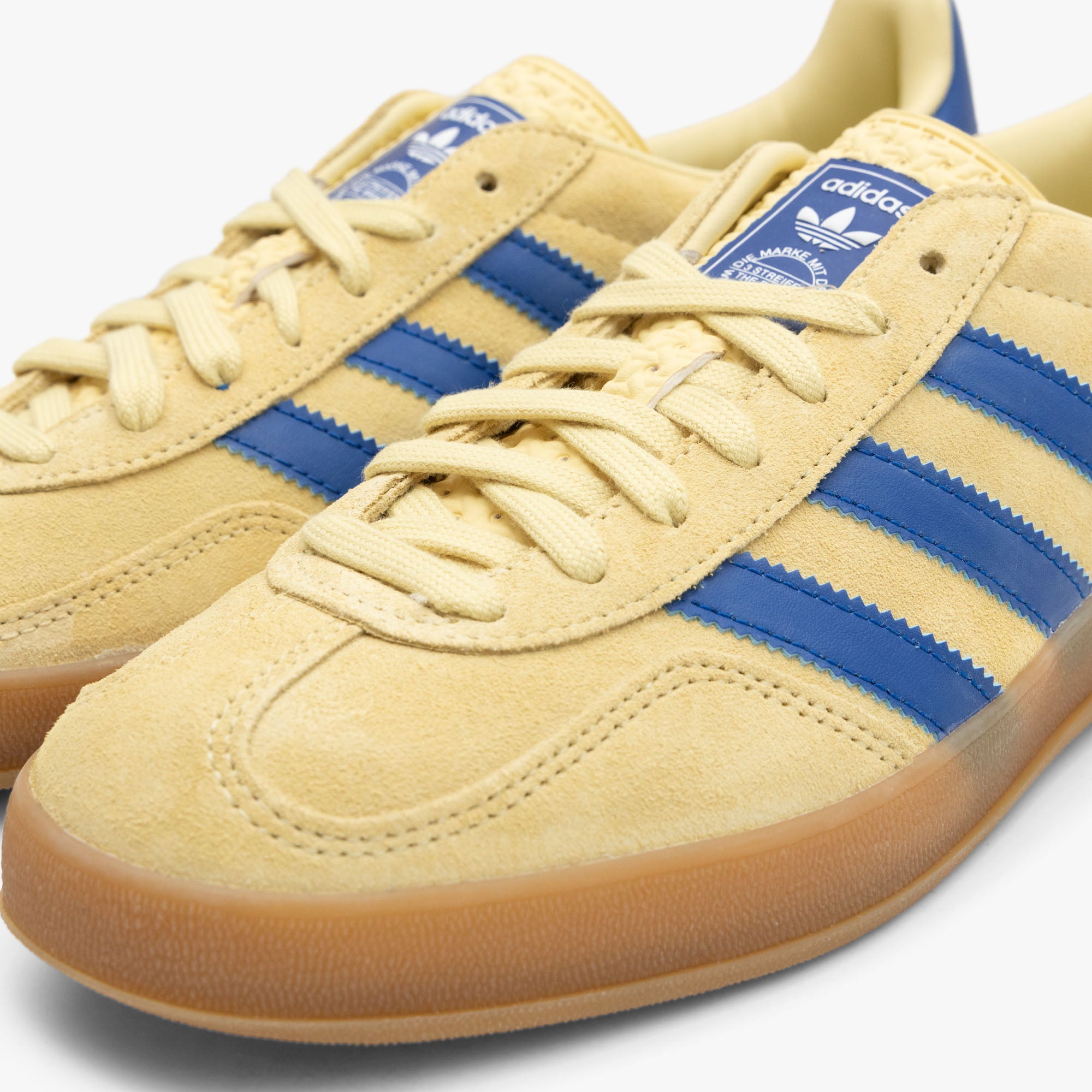  adidas Originals Gazelle Indoor Powder Yellow / Team Royal Blue - Footwear White、mySite、merchandisen