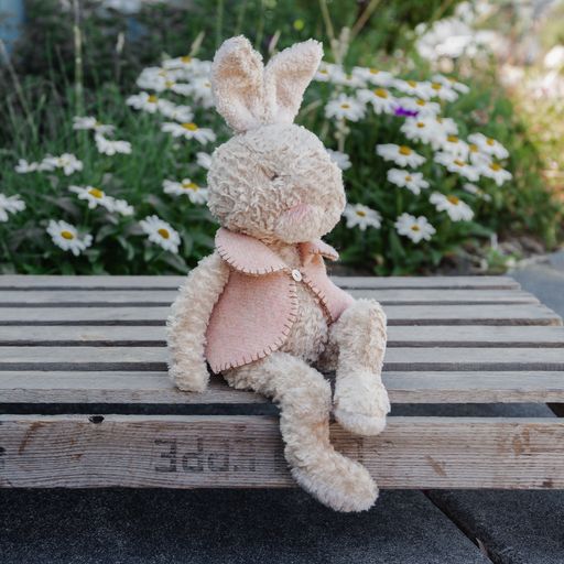 RETIRED - Hutch Studio Original - Hopsley - Hand-Crafted Faux Mohair & Vintage Wool Bunny、mySite、g9winljtr