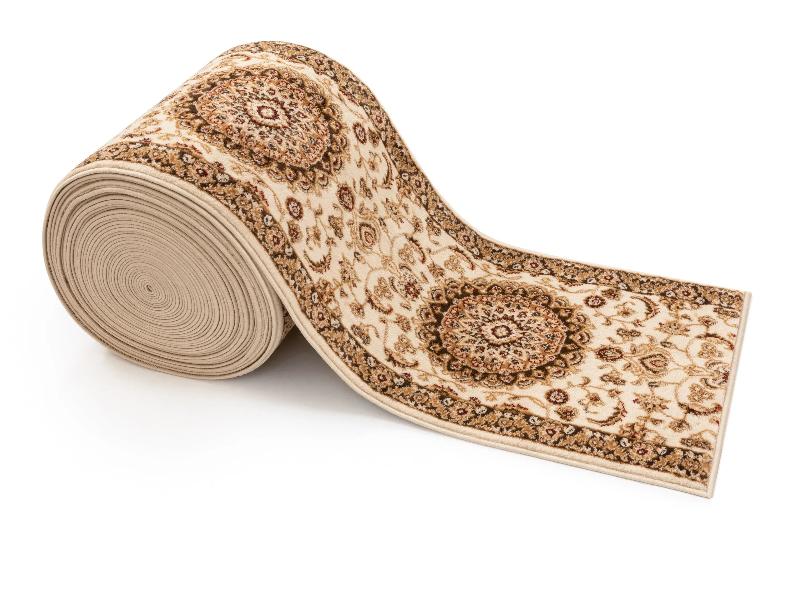 Custom Size Runner Medallion Oriental Persian Pattern Ivory Choose Your Width x Choose Your Length Hallway Runner Rug、mySite、gigharbornorthrealestate