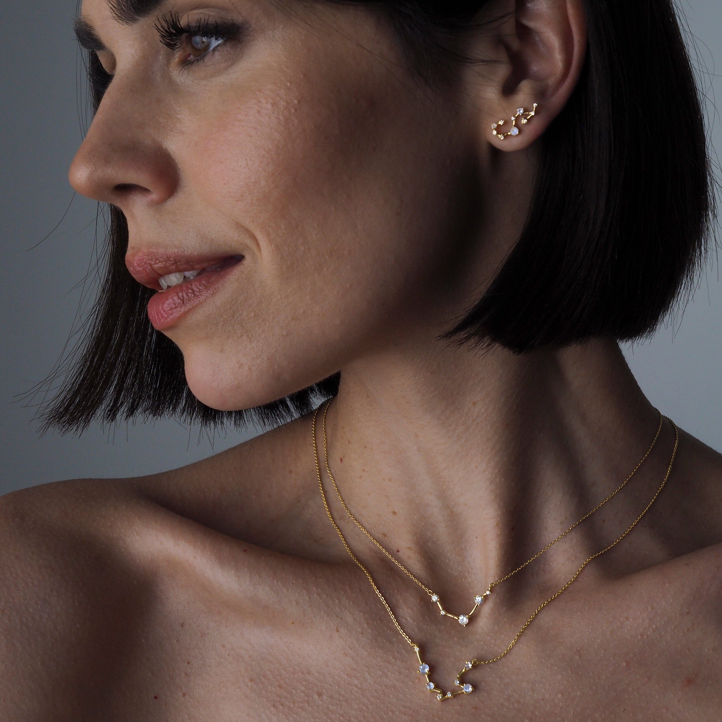 Moonstone Necklace - Aries Zodiac Constellation、mySite、hinf8tx79