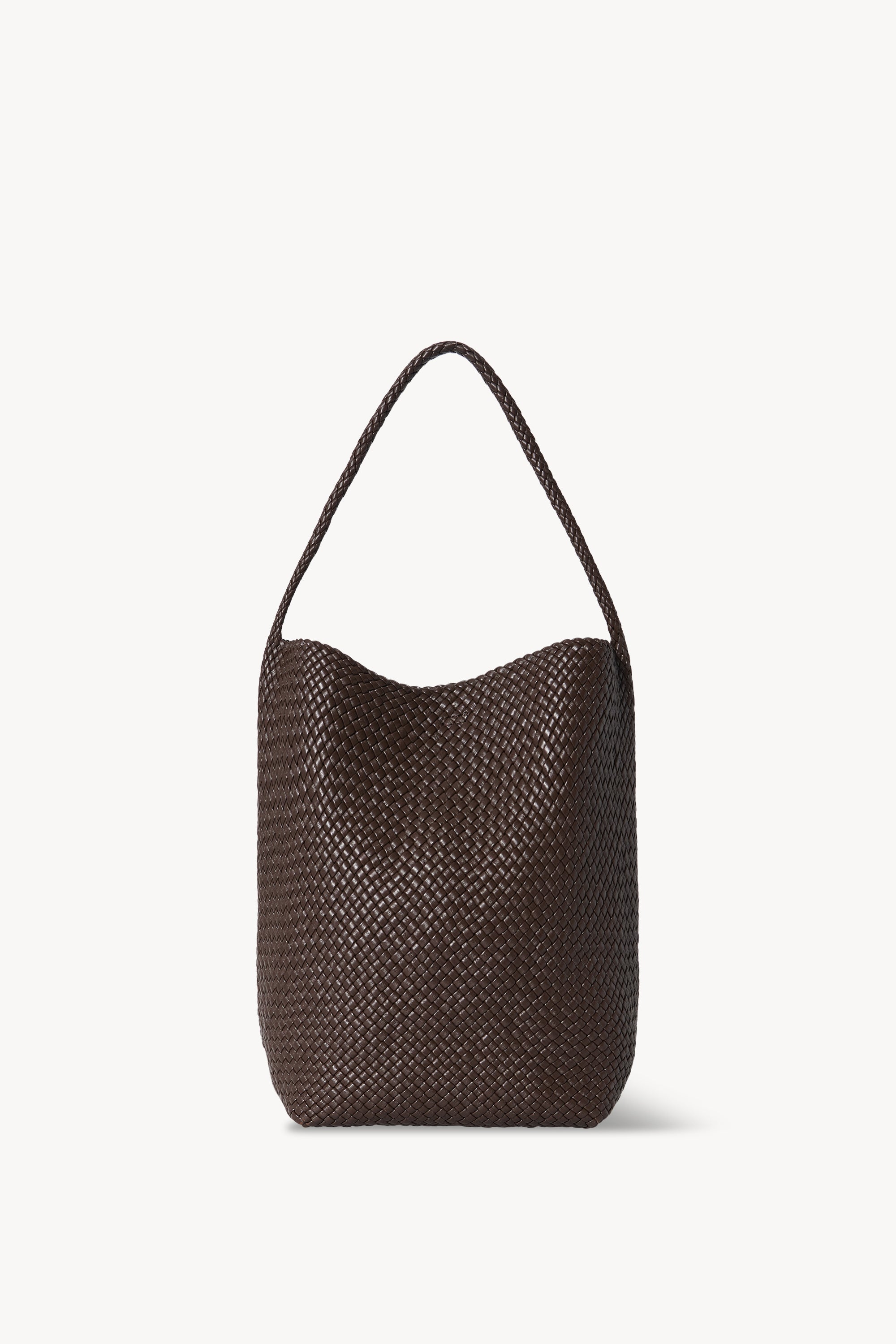 Medium Woven N/S Tote Bag in Leather、mySite、aoinhome