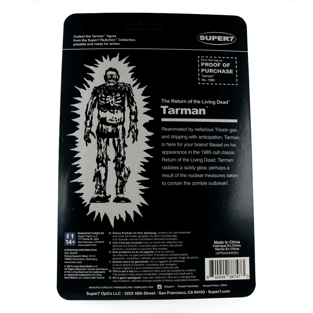  Return Of The Living Dead Reaction Figures Wave 4 - Tarman (Monster Glow)、mySite、greenlandpopulation