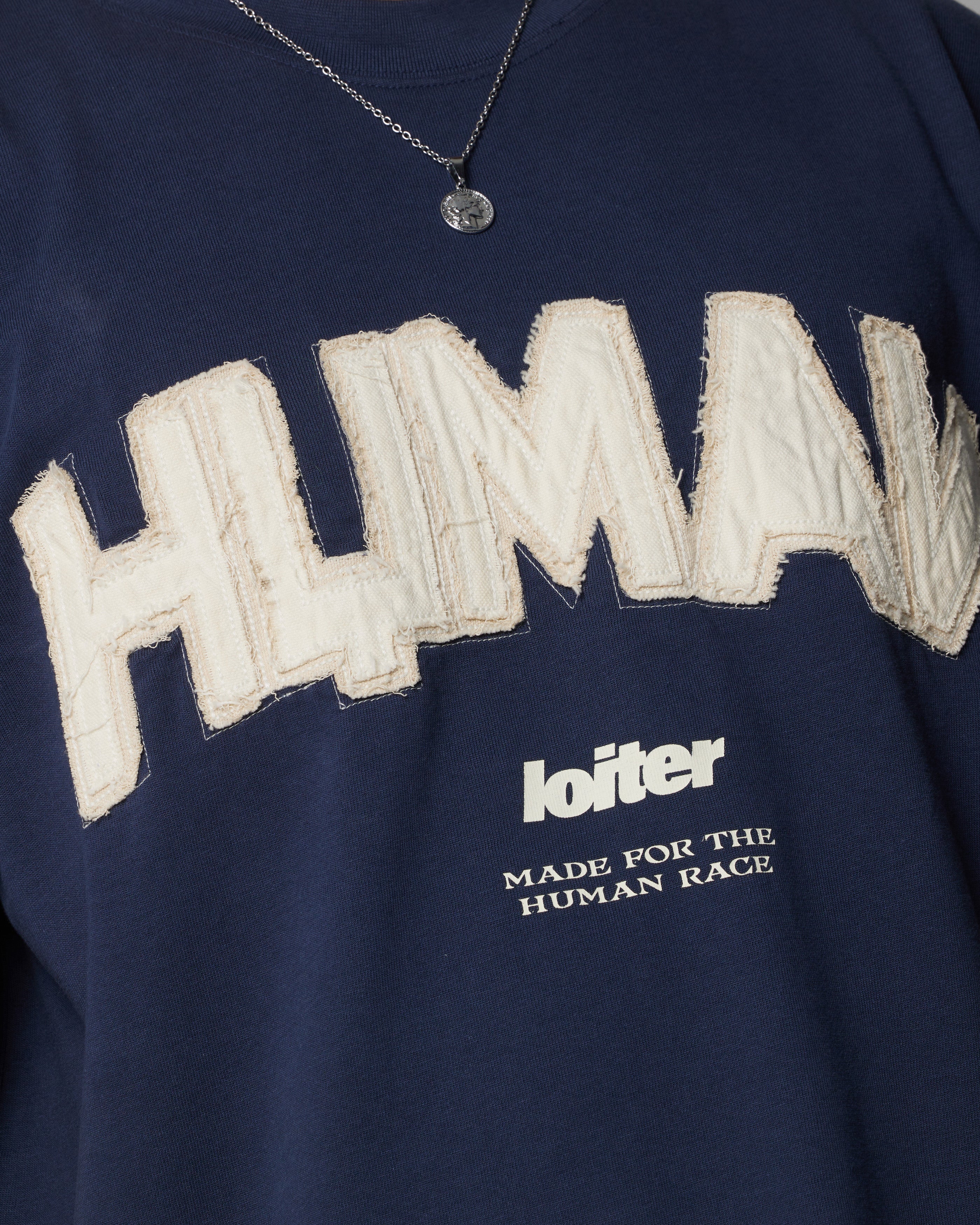 Loiter Human Box T-Shirt Blue、mySite、zt4zffjzw
