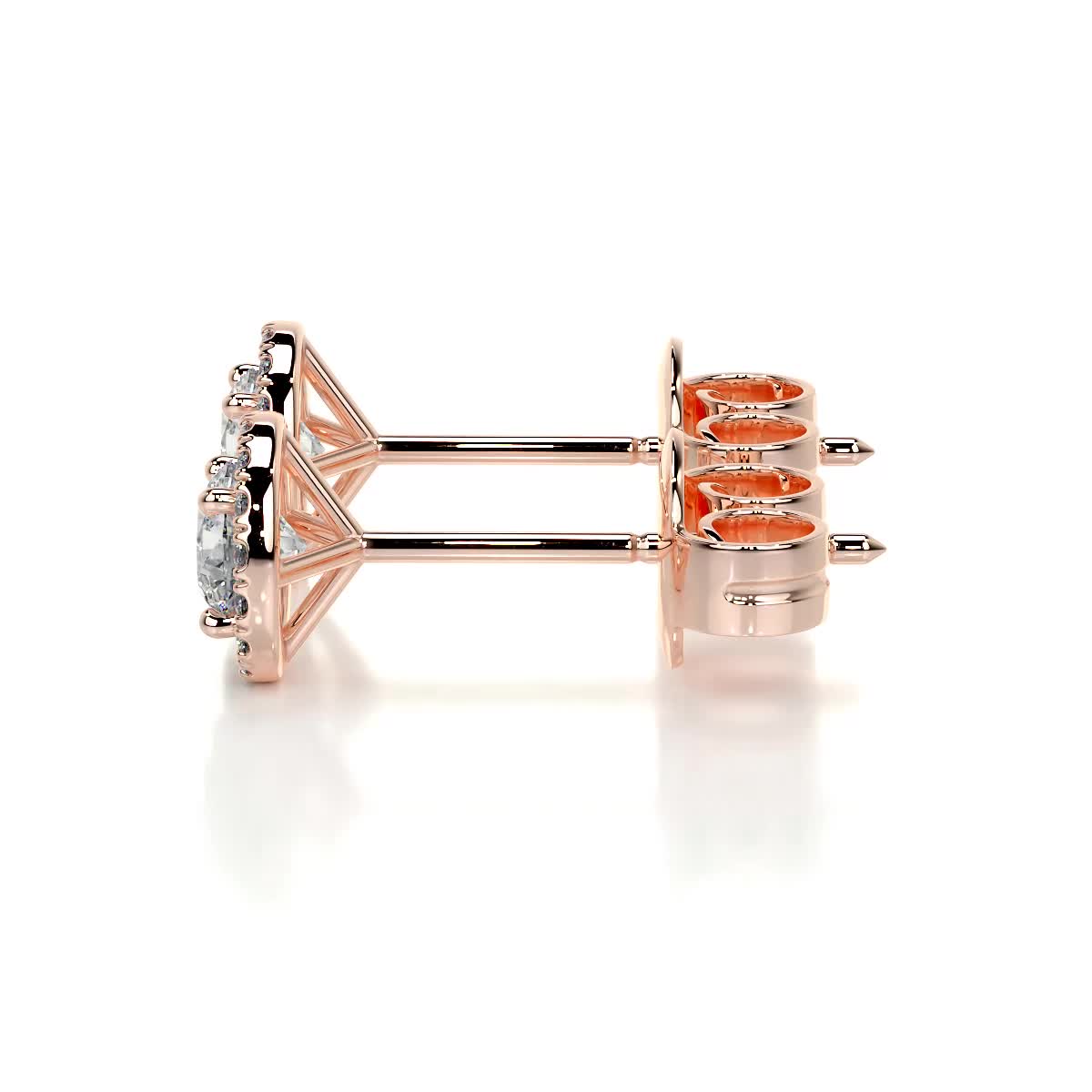 Courtney Lab Grown Diamond Earrings -14K Rose Gold、mySite、hinf8tx79