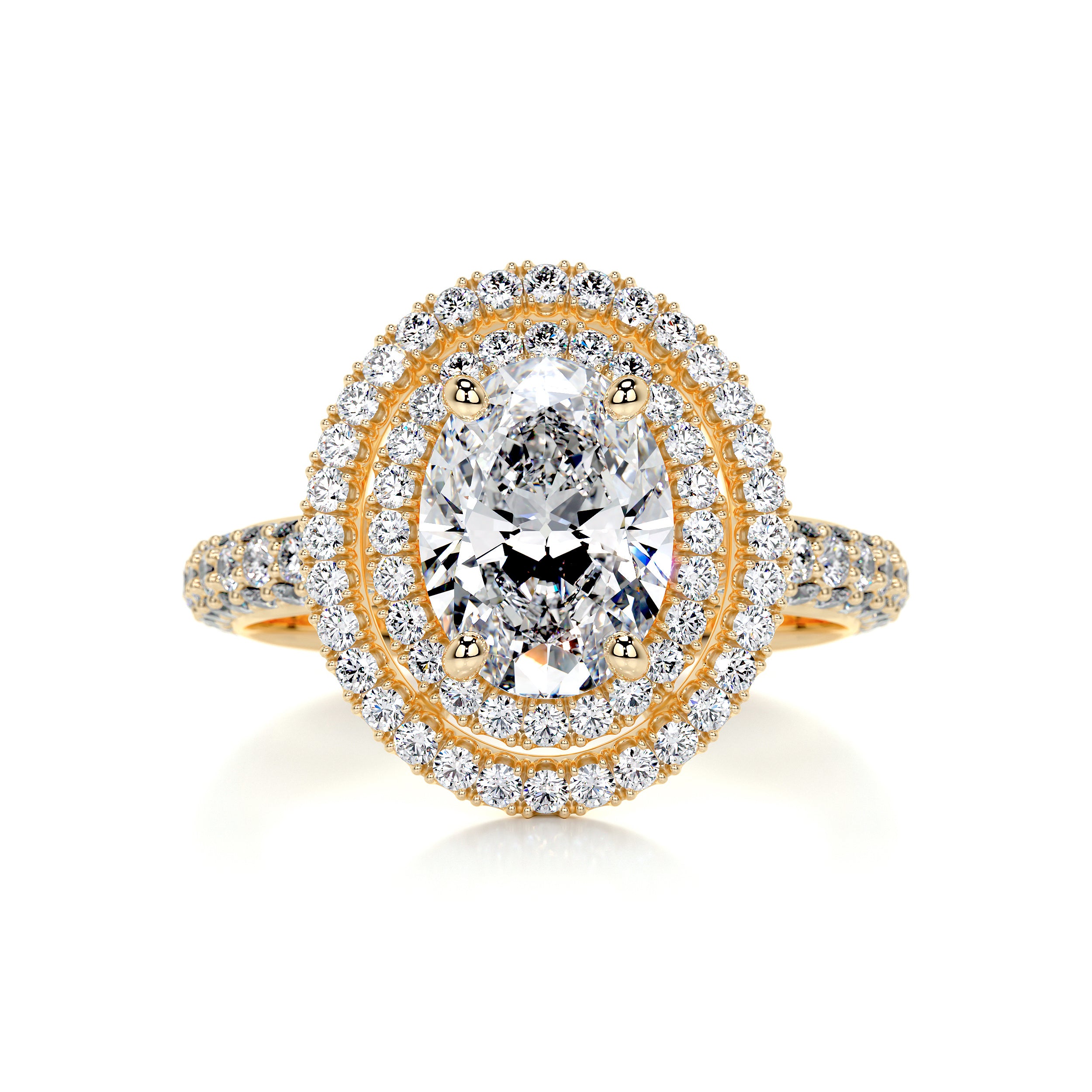 Nora Diamond Engagement Ring -18K Yellow Gold、mySite、hinf8tx79