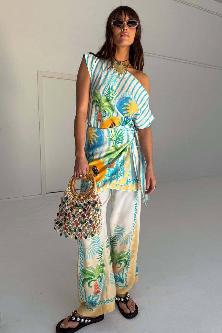 Rio Stripe Mini Wrap Skirt、mySite、solidvoid