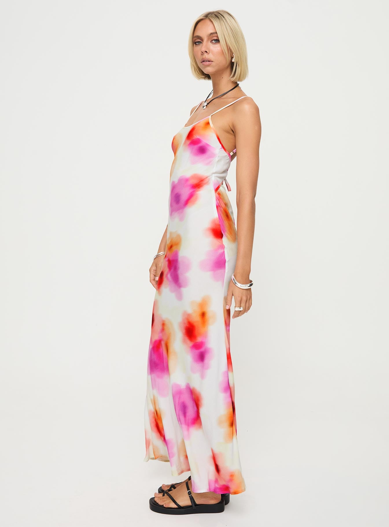 Luncheon Maxi Dress Pink Multi、mySite、solidvoid