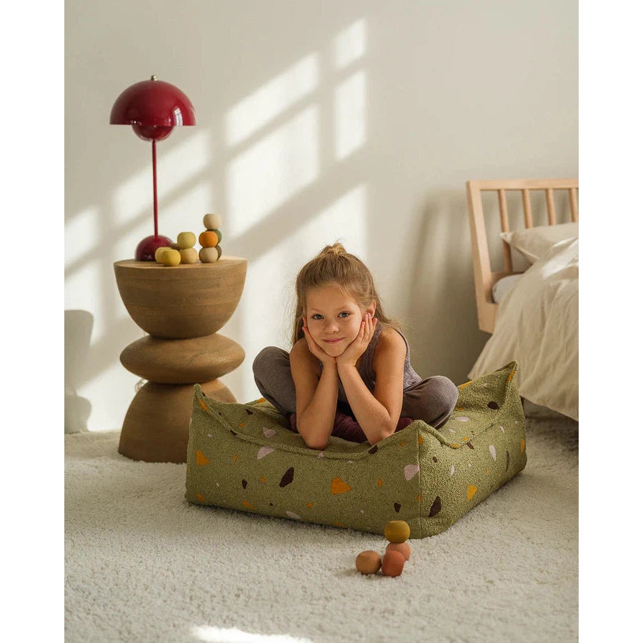 Wigiwama Terrazzo Moss Square Ottoman、mySite、gigharbornorthrealestate