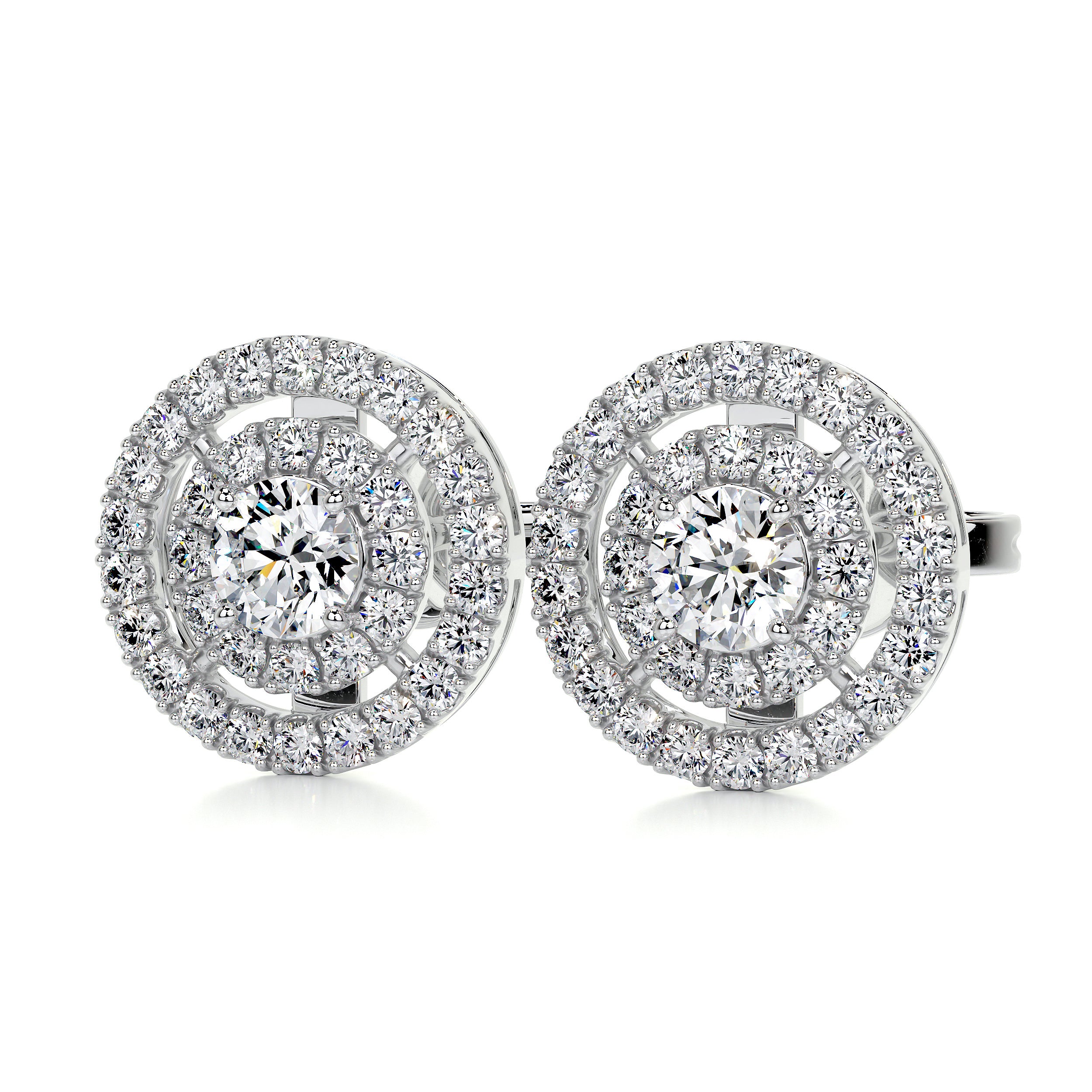 Joan Diamond Earrings (1 Carat) - 14K White Gold、mySite、hinf8tx79