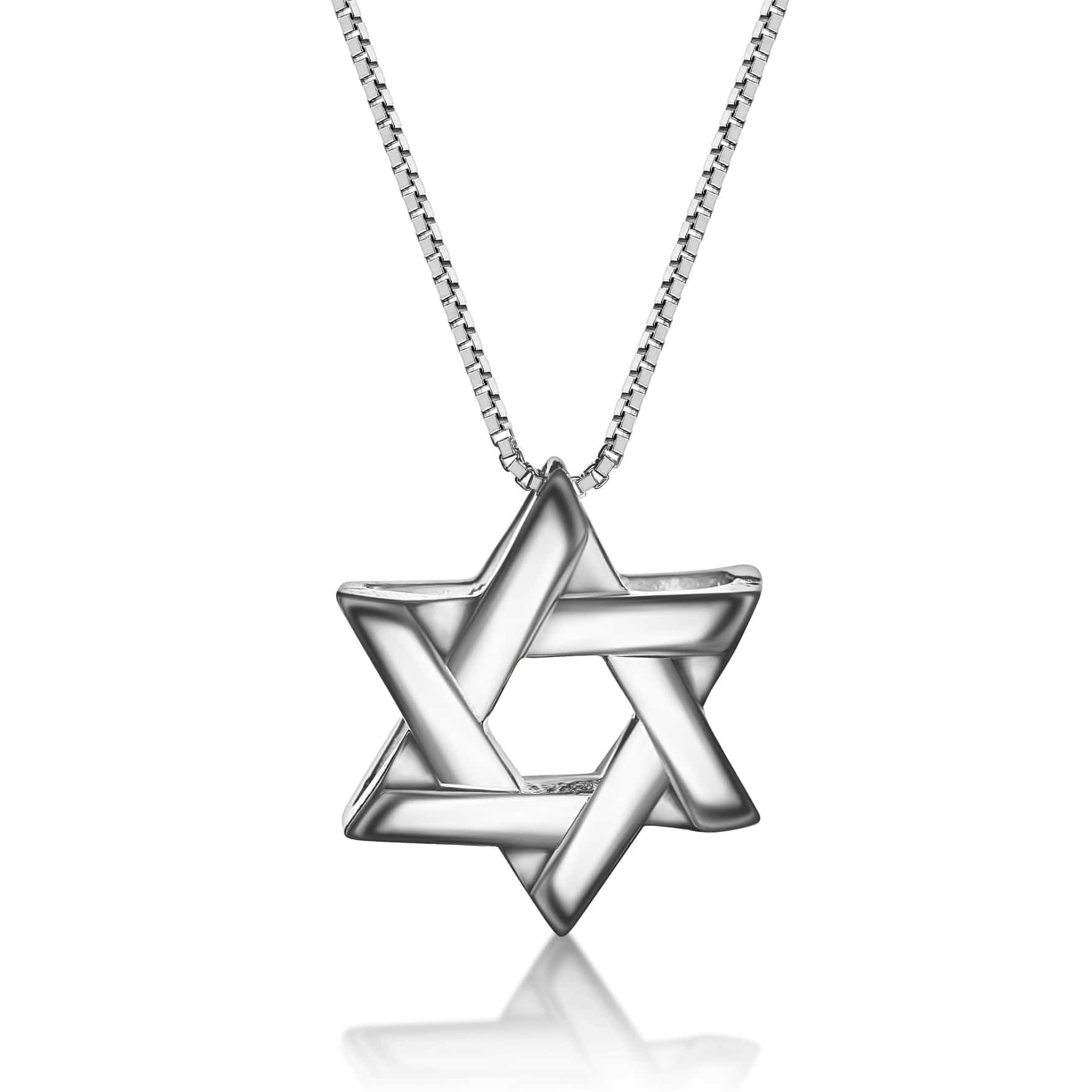 Lineal Star of David Necklace - Sterling Silver、mySite、topwebapps