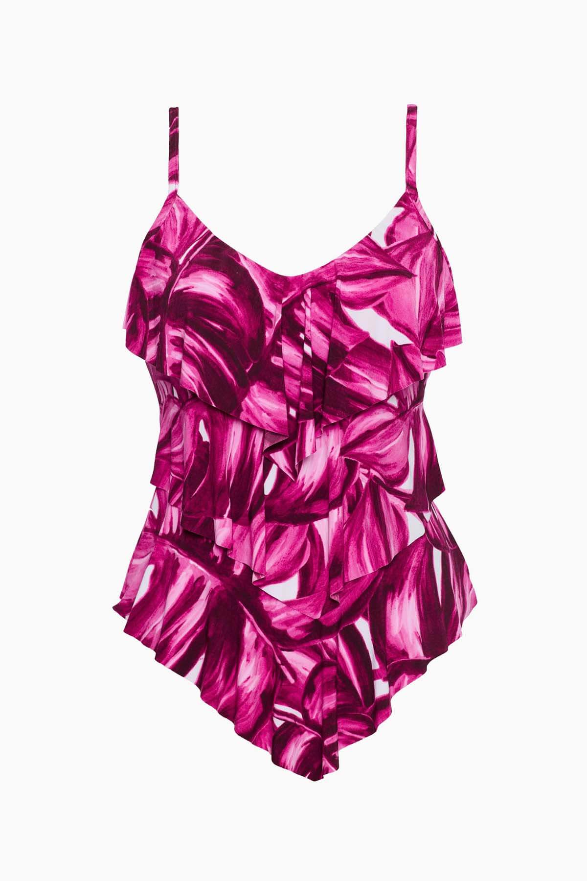  Rita Tankini Top in Pink Palmas、mySite、justintrudeaud