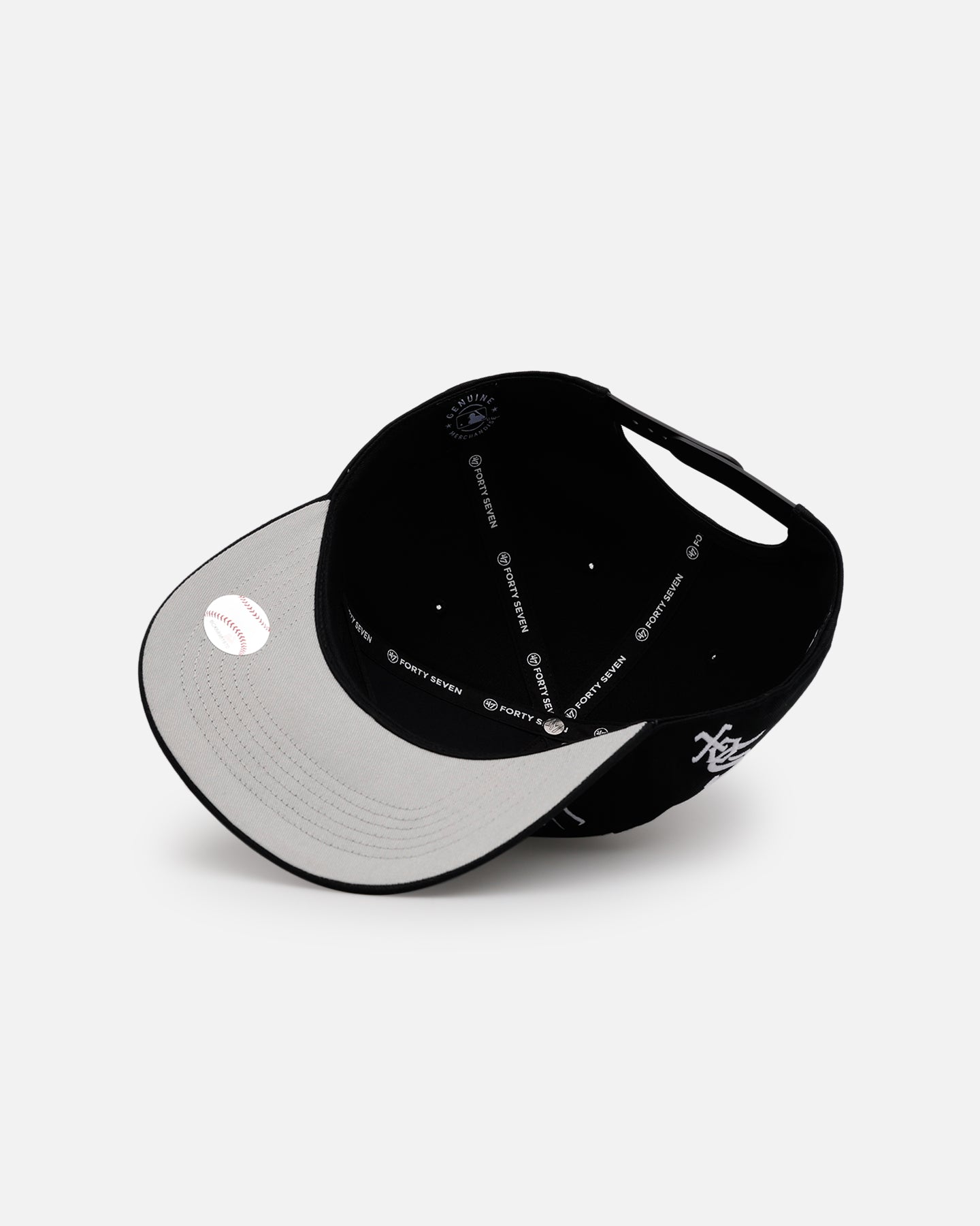 47 Brand Chicago White Sox 'Black Dome Script' 47 Hitch Snapback Black、mySite、zt4zffjzw