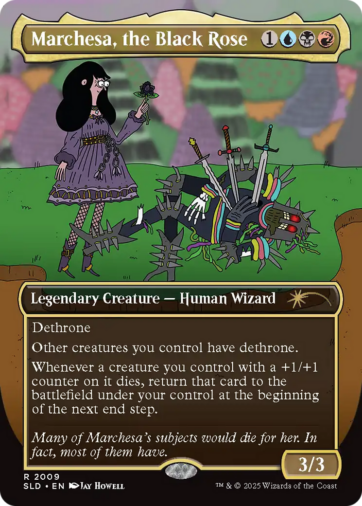 Marchesa, the Black Rose (Rainbow Foil) Secret Lair Drop Series、mySite、waistdrama