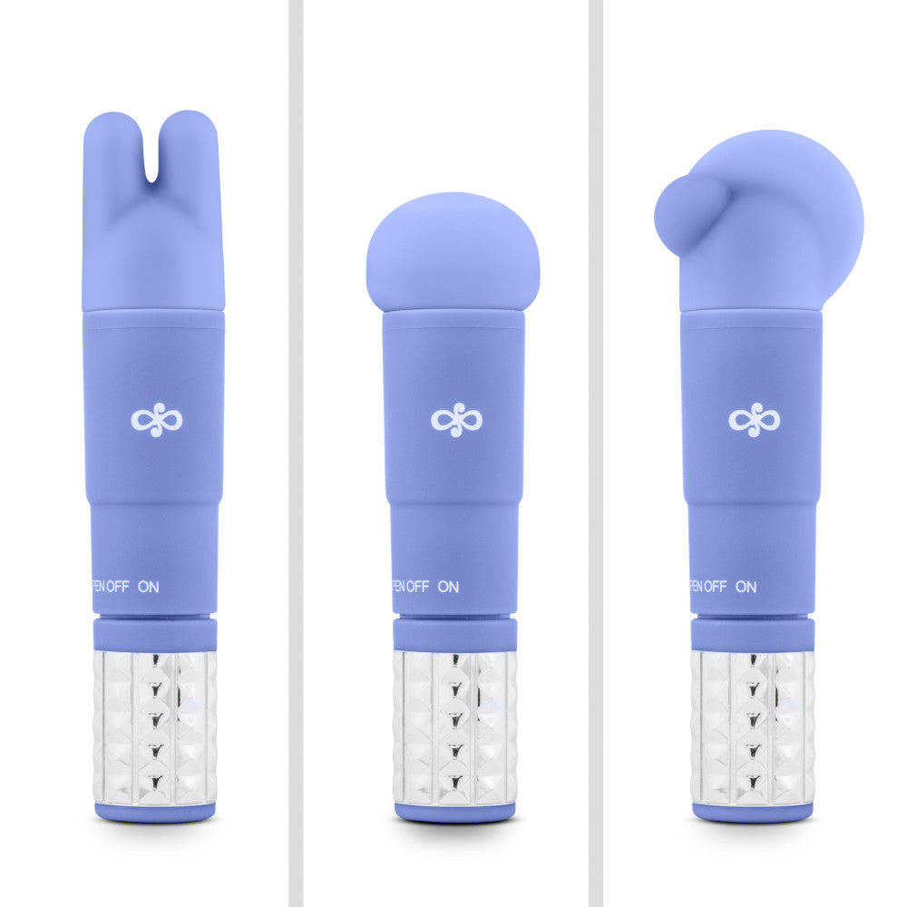 Rosé By Blush® | Revitalize Periwinkle Vibrating 3-Piece Massage Wand Kit、mySite、bottomscart