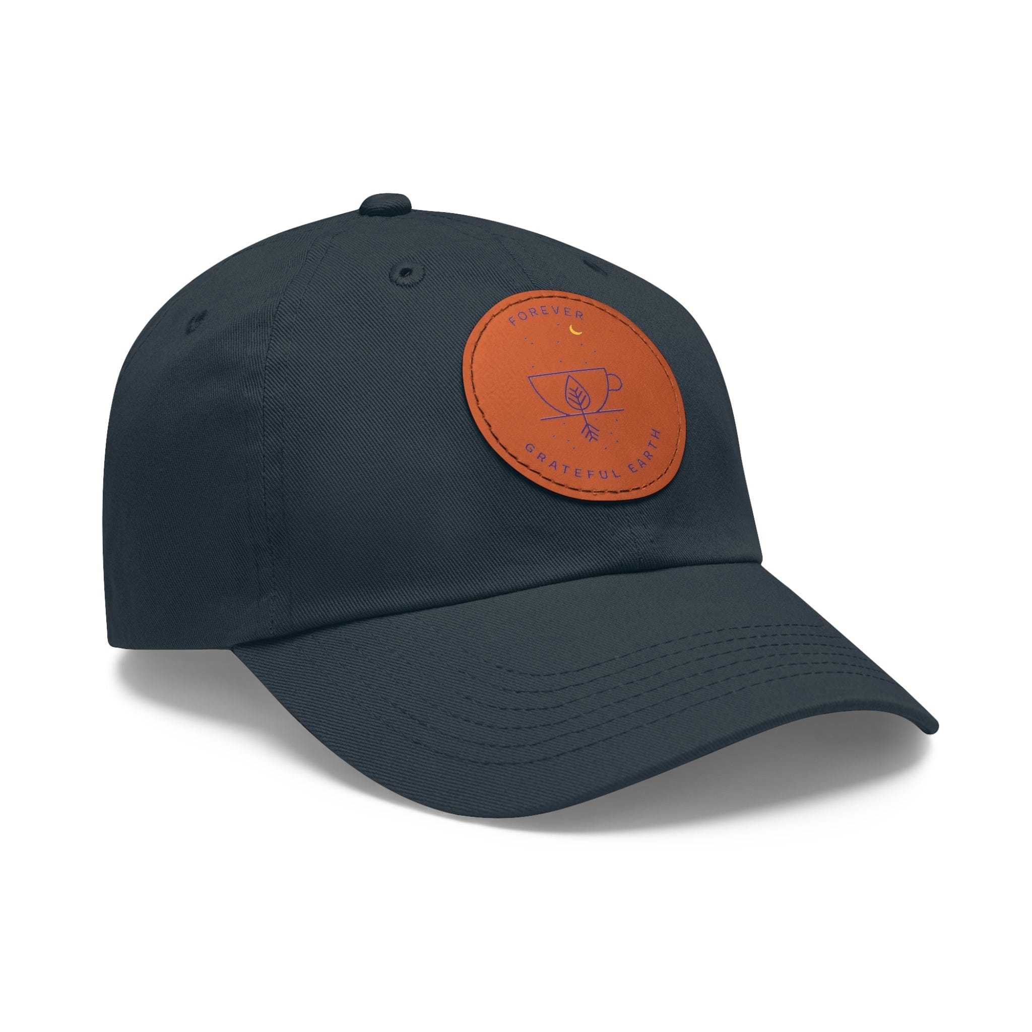 Dad Hat with Leather Patch (Round)、mySite、gigharbornorthrealestate