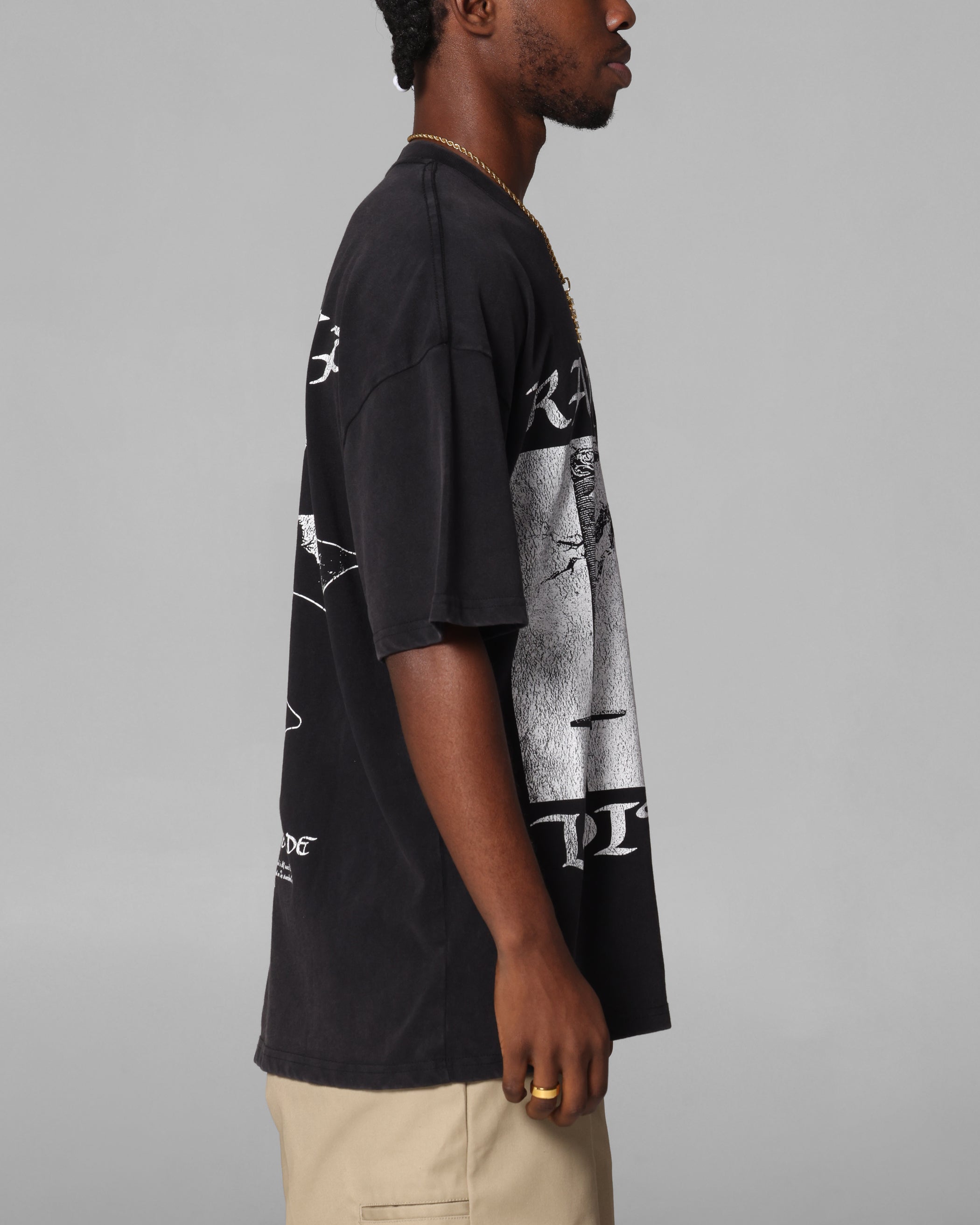 Loiter Katana Vintage T-Shirt Black Acidwash、mySite、zt4zffjzw