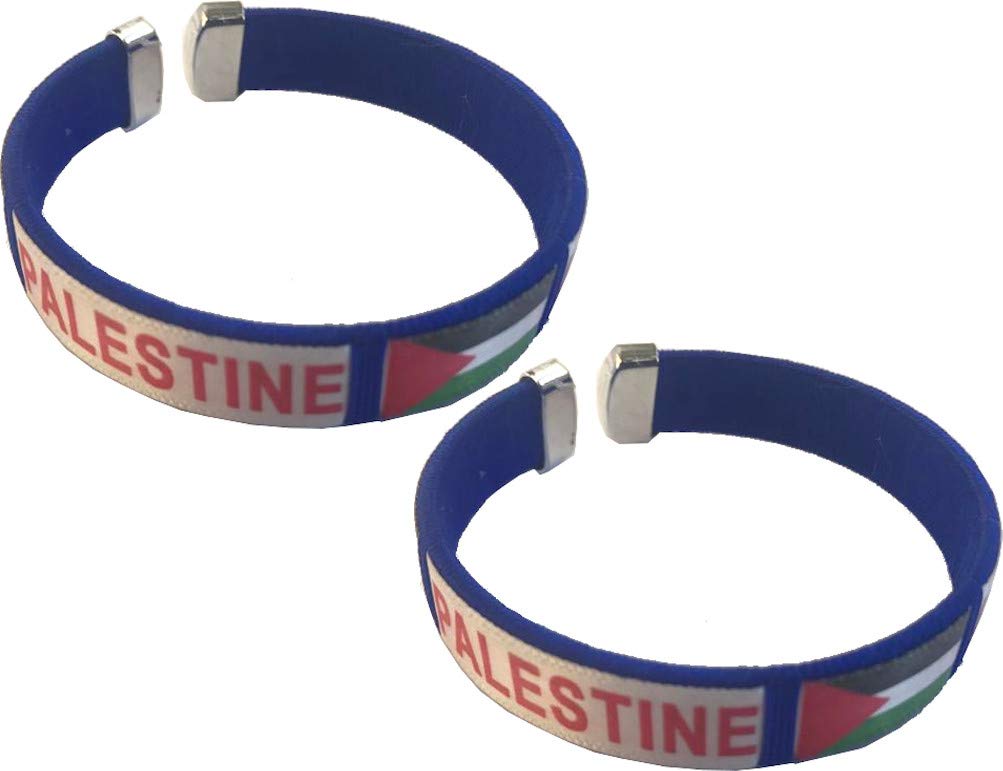  Holy Land Market Palestine Support and Fan - Pair of Palestine Flag Wristbands、mySite、elrpsem3k