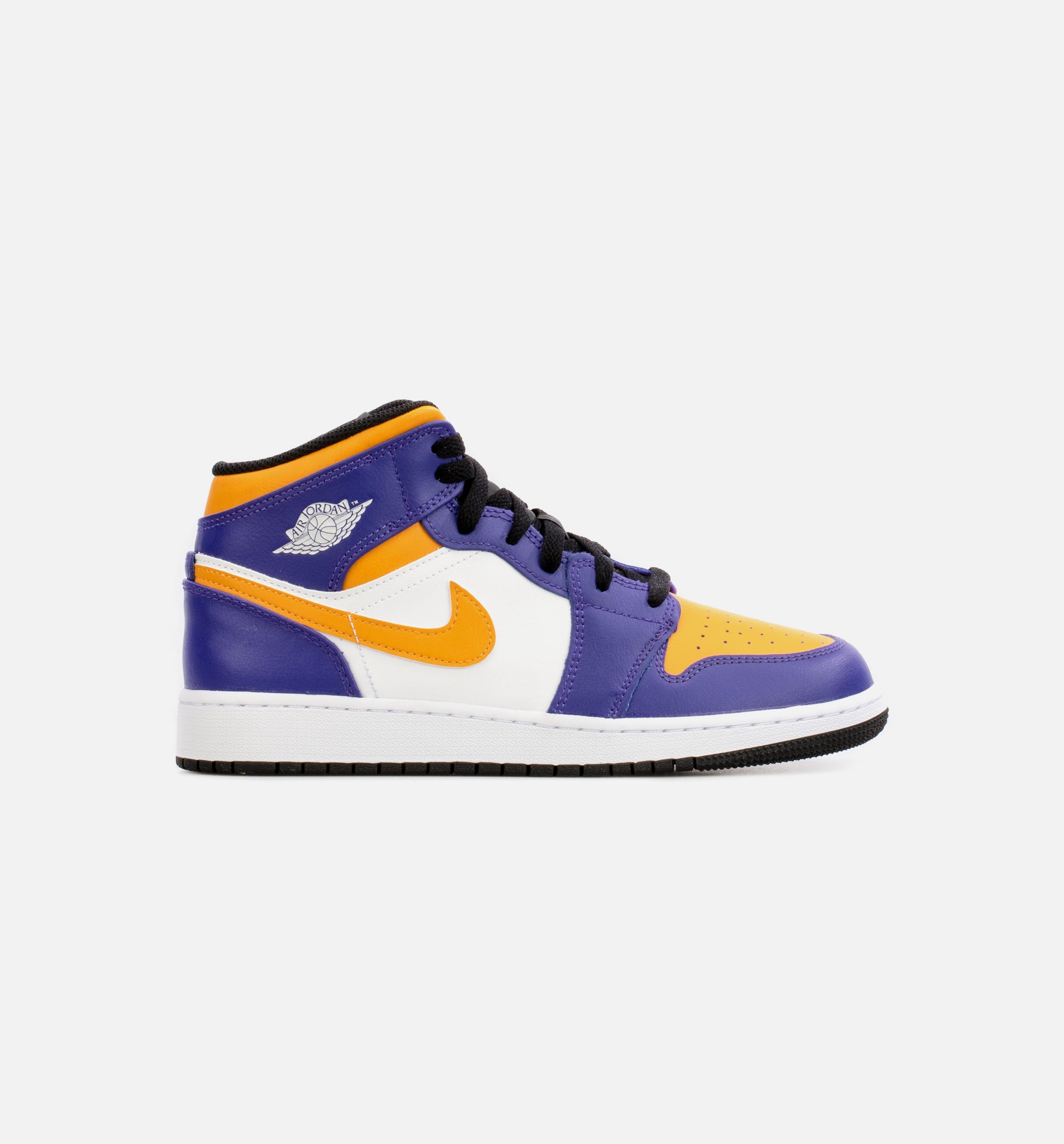 Air Jordan 1 Mid Grade School Lifestyle Shoe - Purple/Yellow、mySite、dreamappss