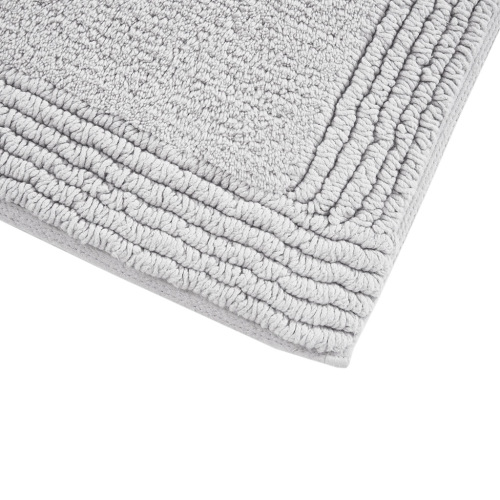 100% Cotton Tufted 3000GSM Reversible Bath Rug Grey 24x72"、、eastwooduniform