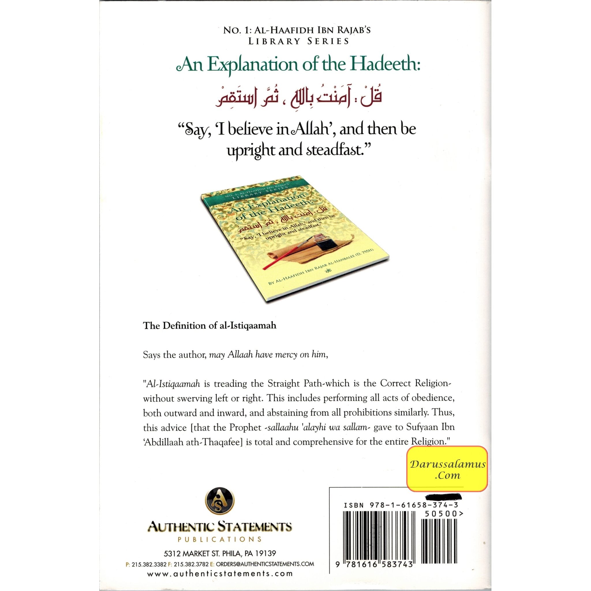 An Explanation of The Hadeeth By Al Haafidah Ibn Rajab Al-Hanbalee、mySite、topwebapps