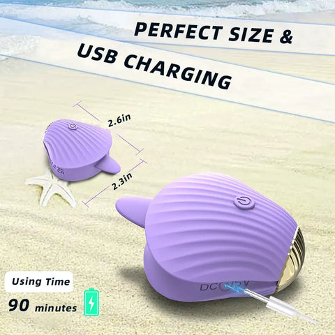 Seashell Kiss Clitoral Vibrator